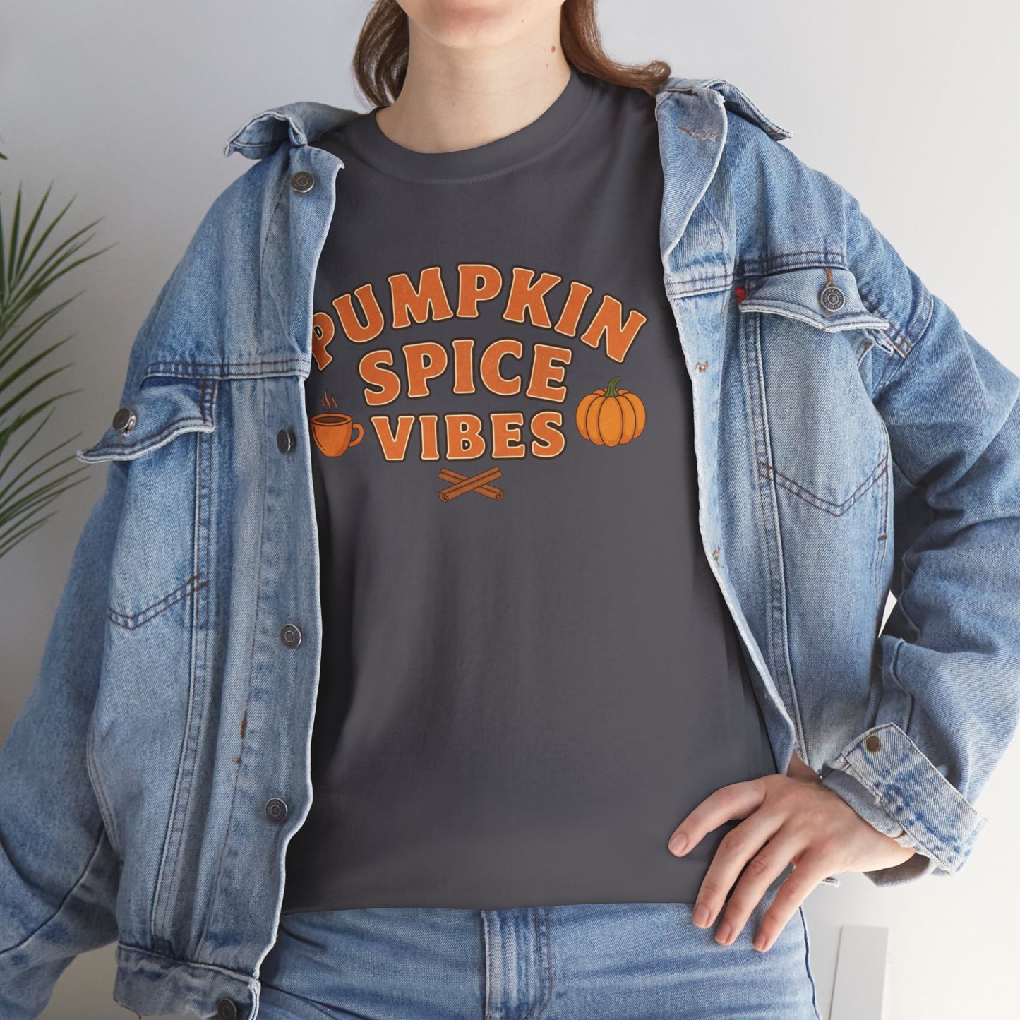 "Pumpkin Spice Vibes" Unisex Autumn T-Shirt for Fall, Cozy Apparel, Pumpkin Lover Gift, Halloween Party Wear