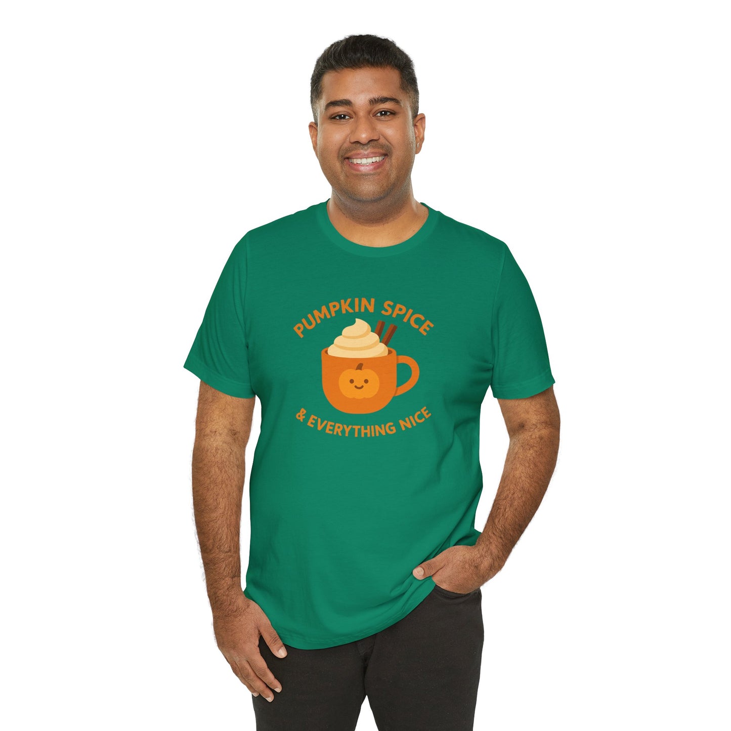 "Pumpkin Spice & Everything Nice" Fall T-Shirt, Autumn Fashion, Cozy Casual Wear, Pumpkin Lovers Gift, Seasonal Apparel