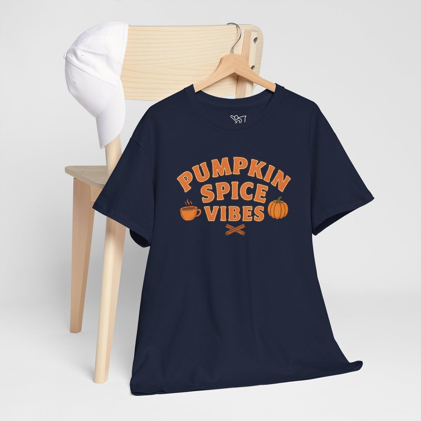 "Pumpkin Spice Vibes" Unisex Autumn T-Shirt for Fall, Cozy Apparel, Pumpkin Lover Gift, Halloween Party Wear