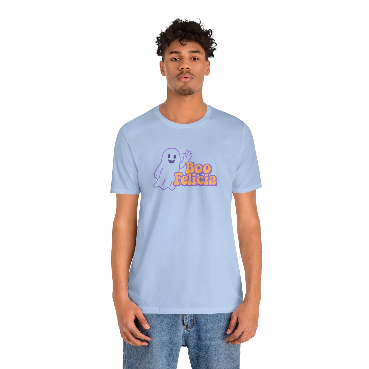 "Boo Felicia Ghost" Unisex Halloween T-Shirt, Spooky Apparel, Fun Gift, Casual Wear, Holiday Shirt