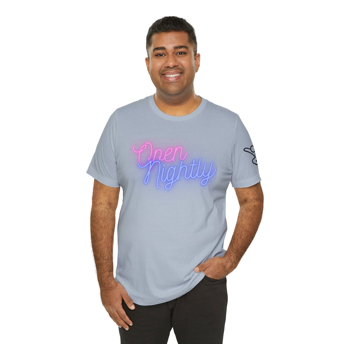 Nightly Glow Neon Graphic Unisex Jersey Short Sleeve Tee - AI Tee Hero