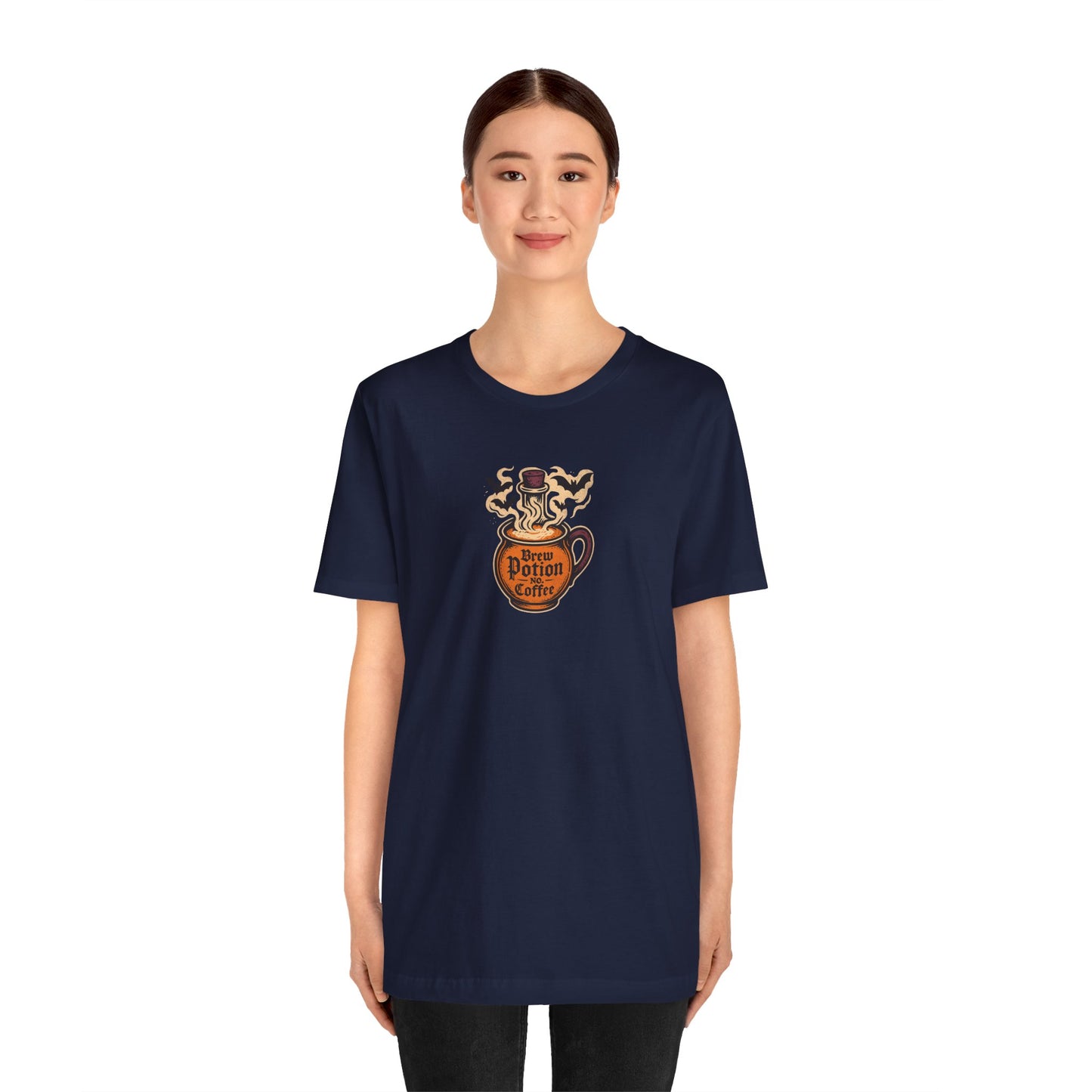 "Coffee Potion" Unisex Tee, Casual Wear, Gift for Coffee Lovers, Magical T-Shirt, Witchy Apparel, Coffee Enthusiast Presents