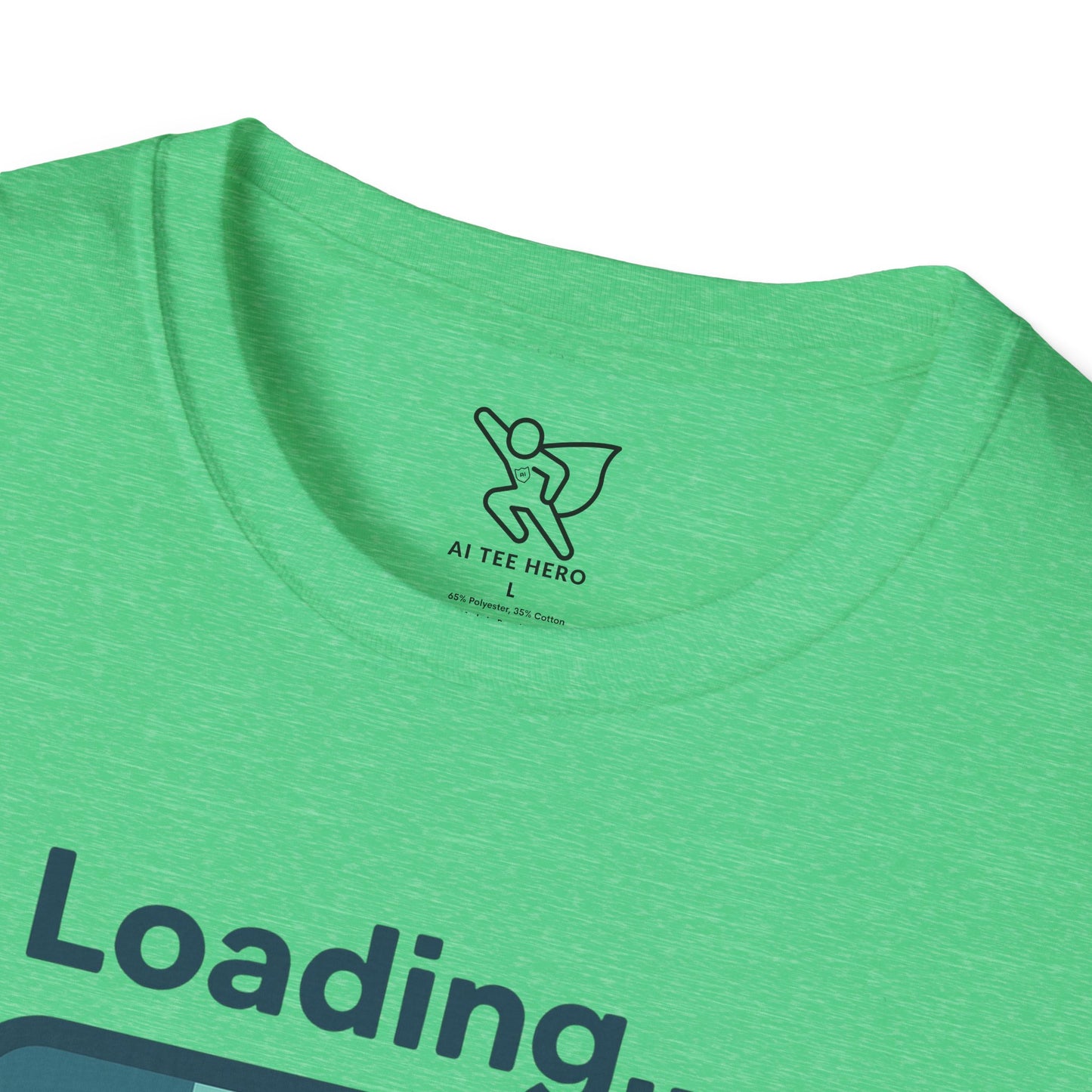 "Loading... Chill" Unisex Softstyle T-Shirt, Relaxed Fit Tee, Gift for Him/Her, Casual Wear, Chill Vibe Shirt, Summer Essentials, Lounge Apparel CW-2 Teal