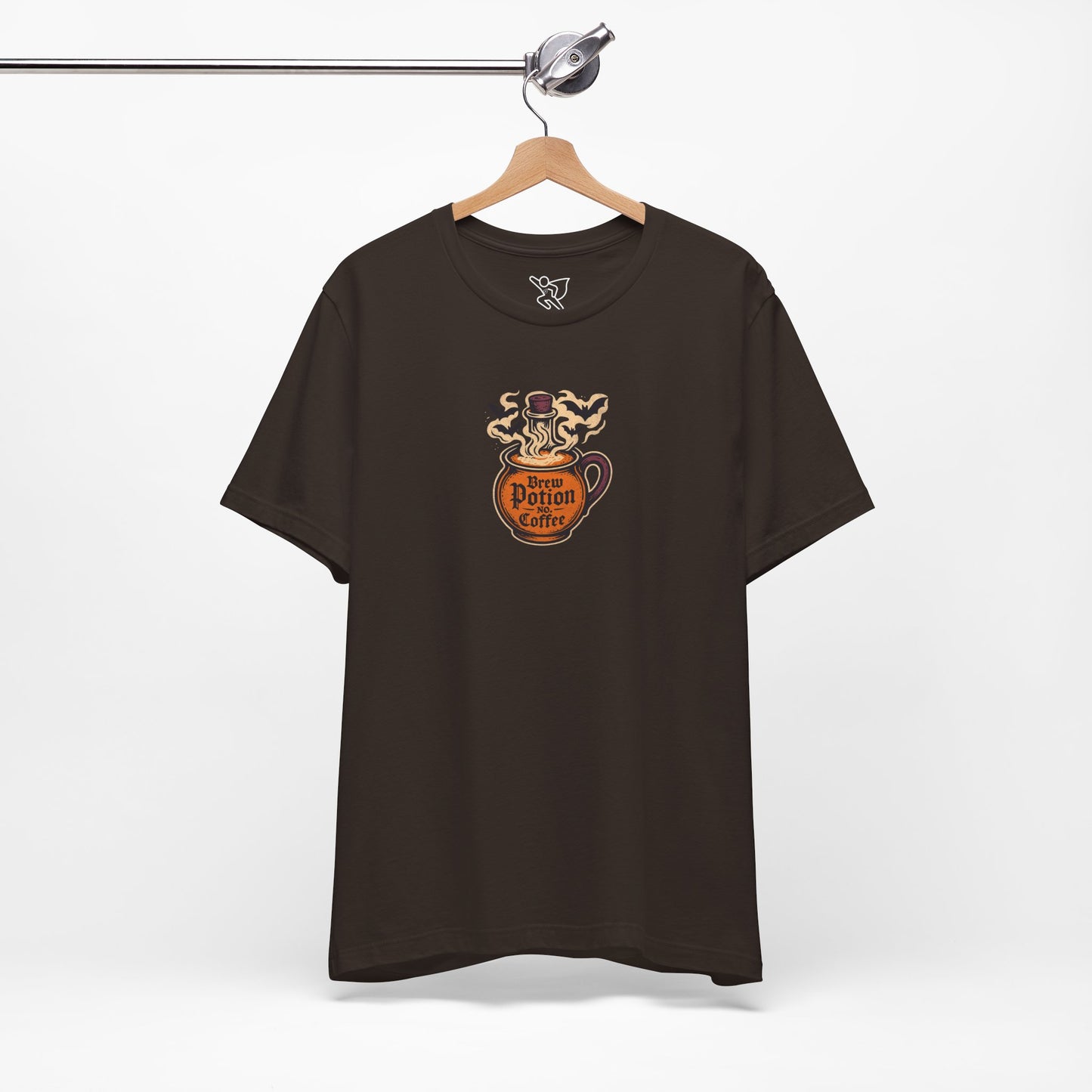 "Coffee Potion" Unisex Tee, Casual Wear, Gift for Coffee Lovers, Magical T-Shirt, Witchy Apparel, Coffee Enthusiast Presents