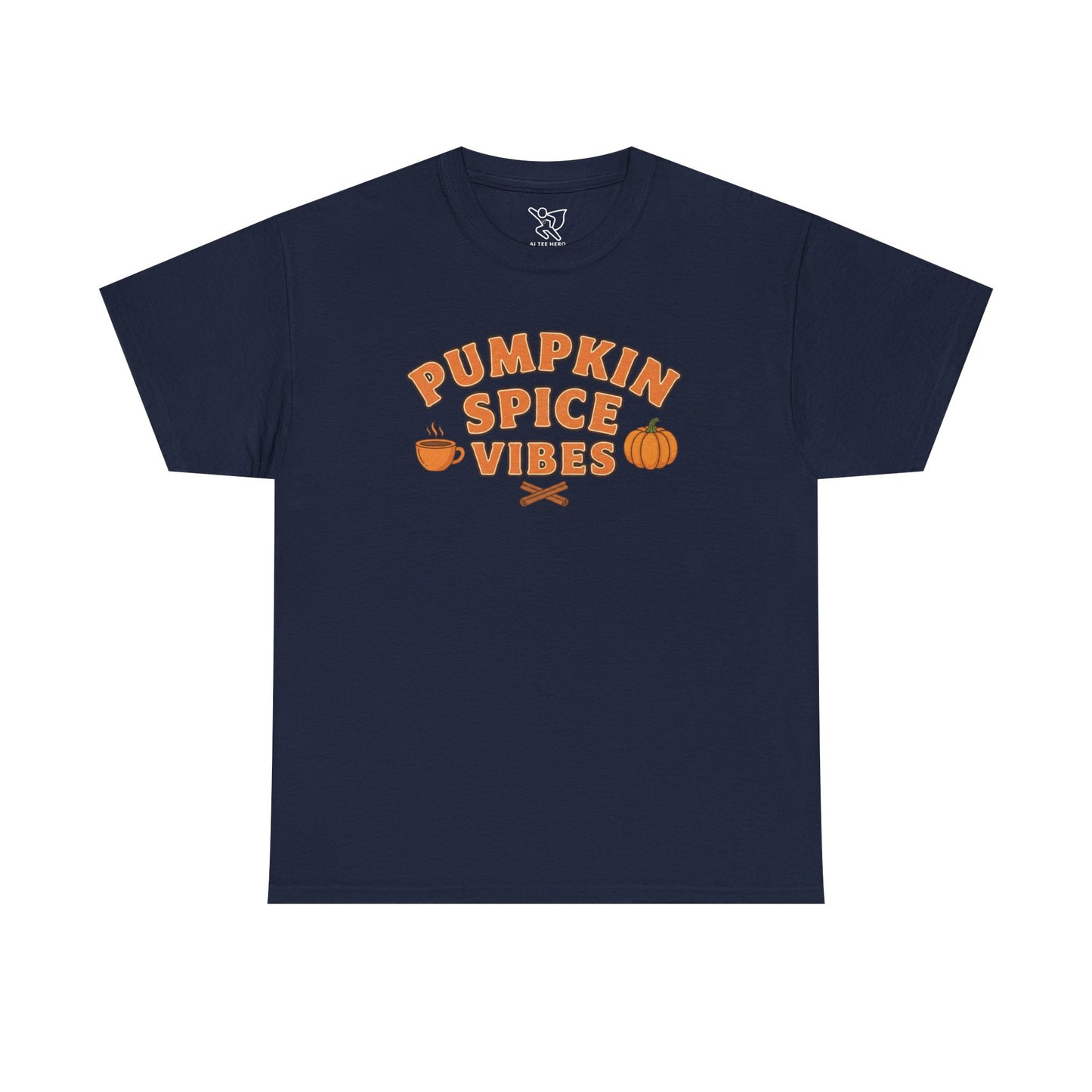 "Pumpkin Spice Vibes" Unisex Autumn T-Shirt for Fall, Cozy Apparel, Pumpkin Lover Gift, Halloween Party Wear