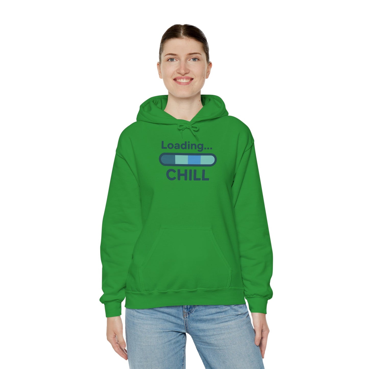 "Loading Chill" Unisex Hoodie, Cozy Sweatshirt for Relaxation, Perfect for Gifts, Chill Vibes, Casual Wear
