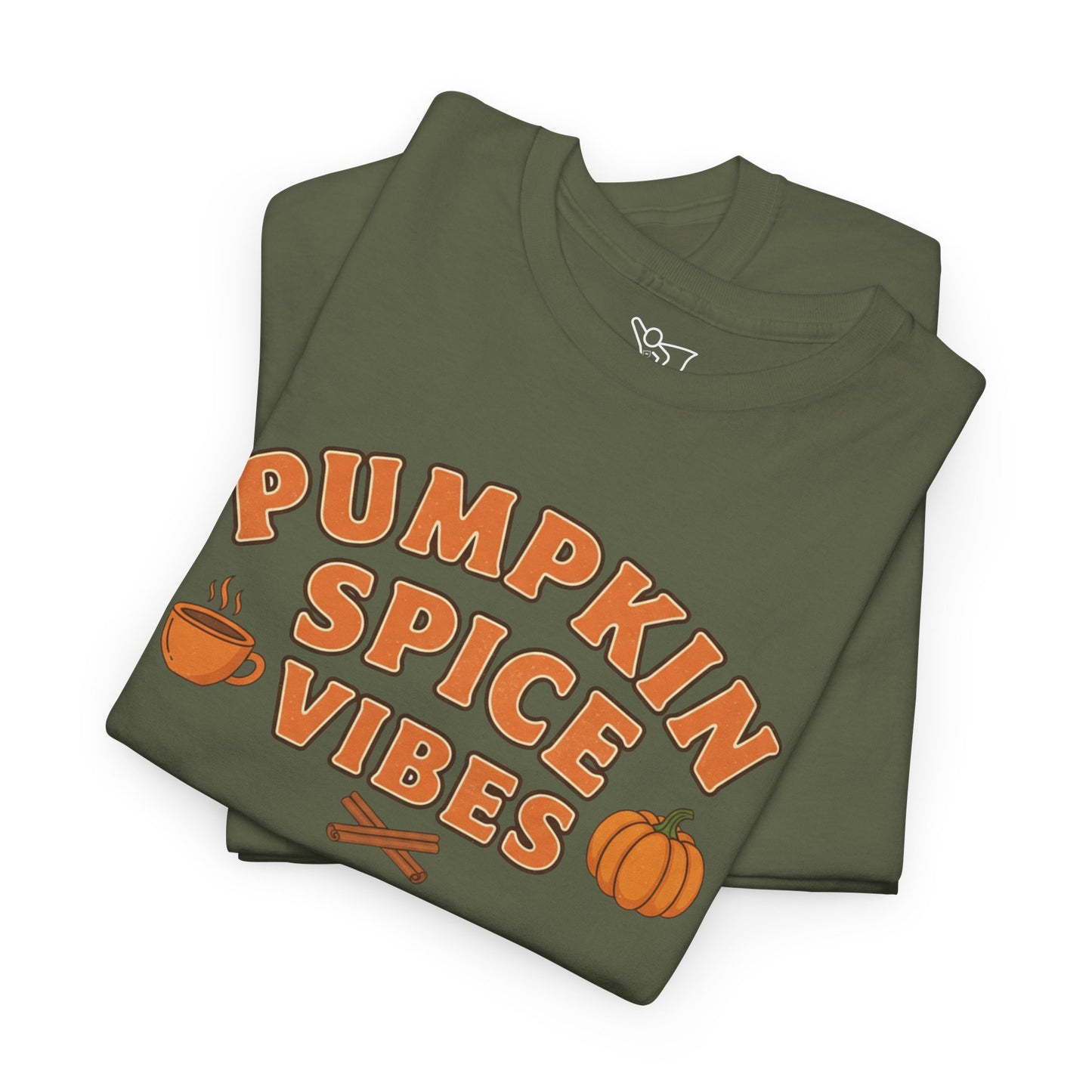 "Pumpkin Spice Vibes" Unisex Autumn T-Shirt for Fall, Cozy Apparel, Pumpkin Lover Gift, Halloween Party Wear