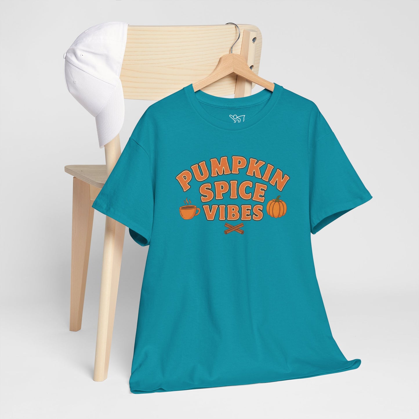 "Pumpkin Spice Vibes" Unisex Autumn T-Shirt for Fall, Cozy Apparel, Pumpkin Lover Gift, Halloween Party Wear