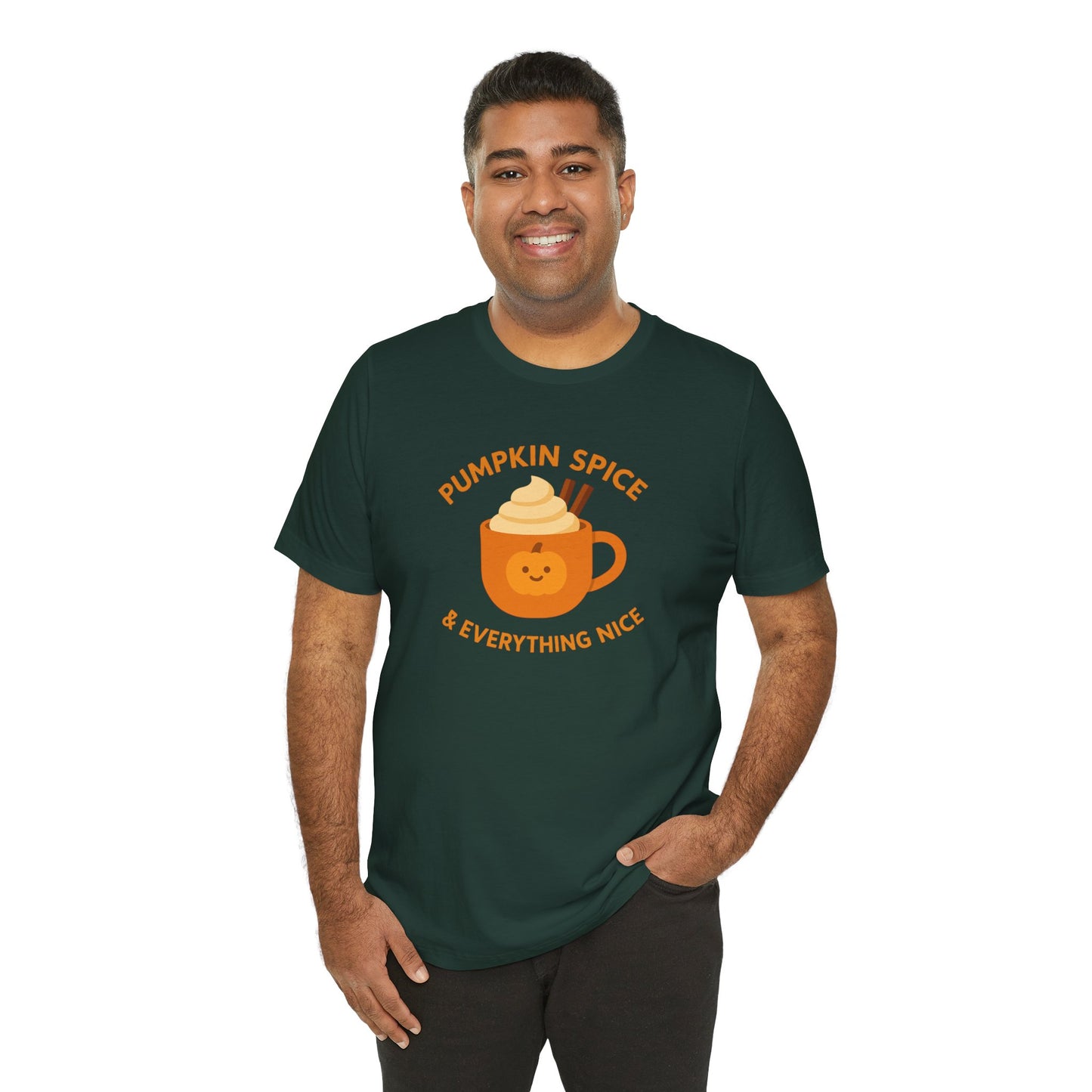 "Pumpkin Spice & Everything Nice" Fall T-Shirt, Autumn Fashion, Cozy Casual Wear, Pumpkin Lovers Gift, Seasonal Apparel