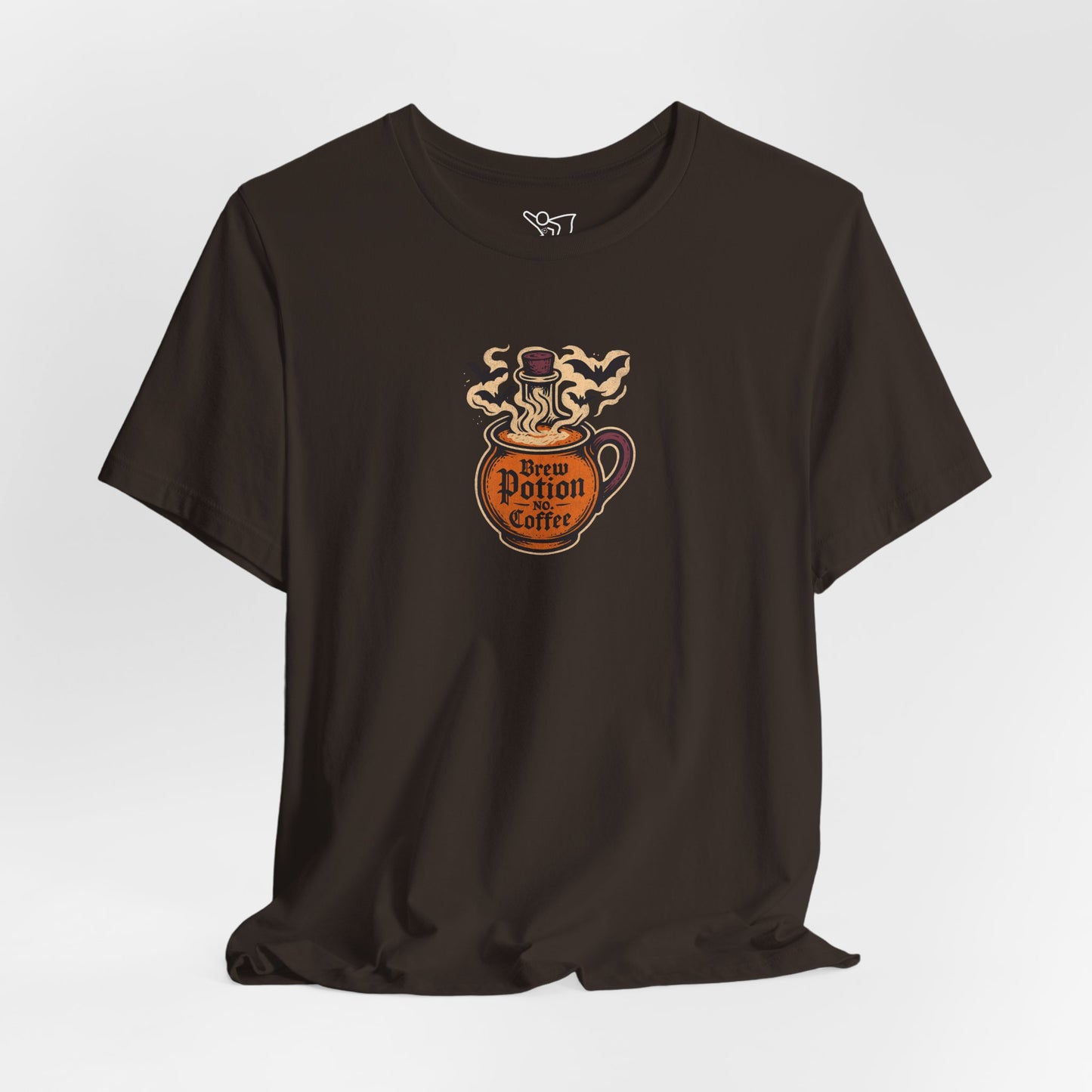 "Coffee Potion" Unisex Tee, Casual Wear, Gift for Coffee Lovers, Magical T-Shirt, Witchy Apparel, Coffee Enthusiast Presents