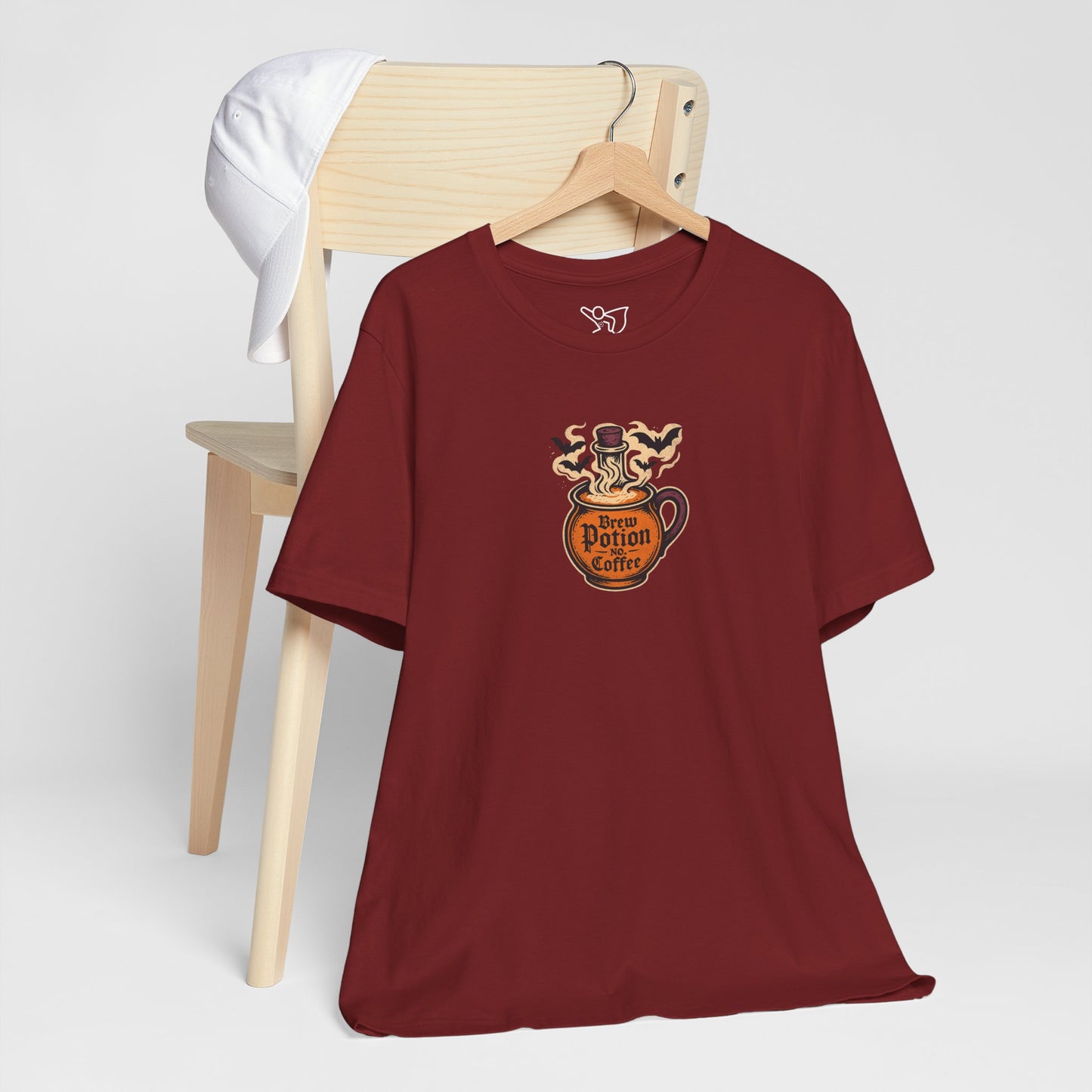 "Coffee Potion" Unisex Tee, Casual Wear, Gift for Coffee Lovers, Magical T-Shirt, Witchy Apparel, Coffee Enthusiast Presents