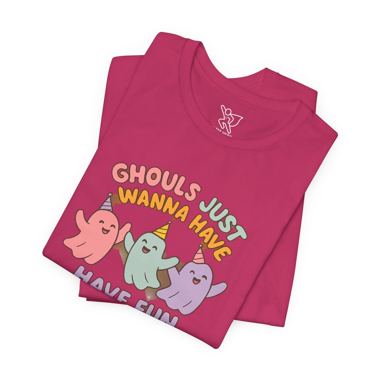 "Ghouls Just Wanna Have Fun" T-Shirt for Halloween, Unisex Graphic Shirt, Cute Ghosts Tee, Casual Wear, Gift for Friends