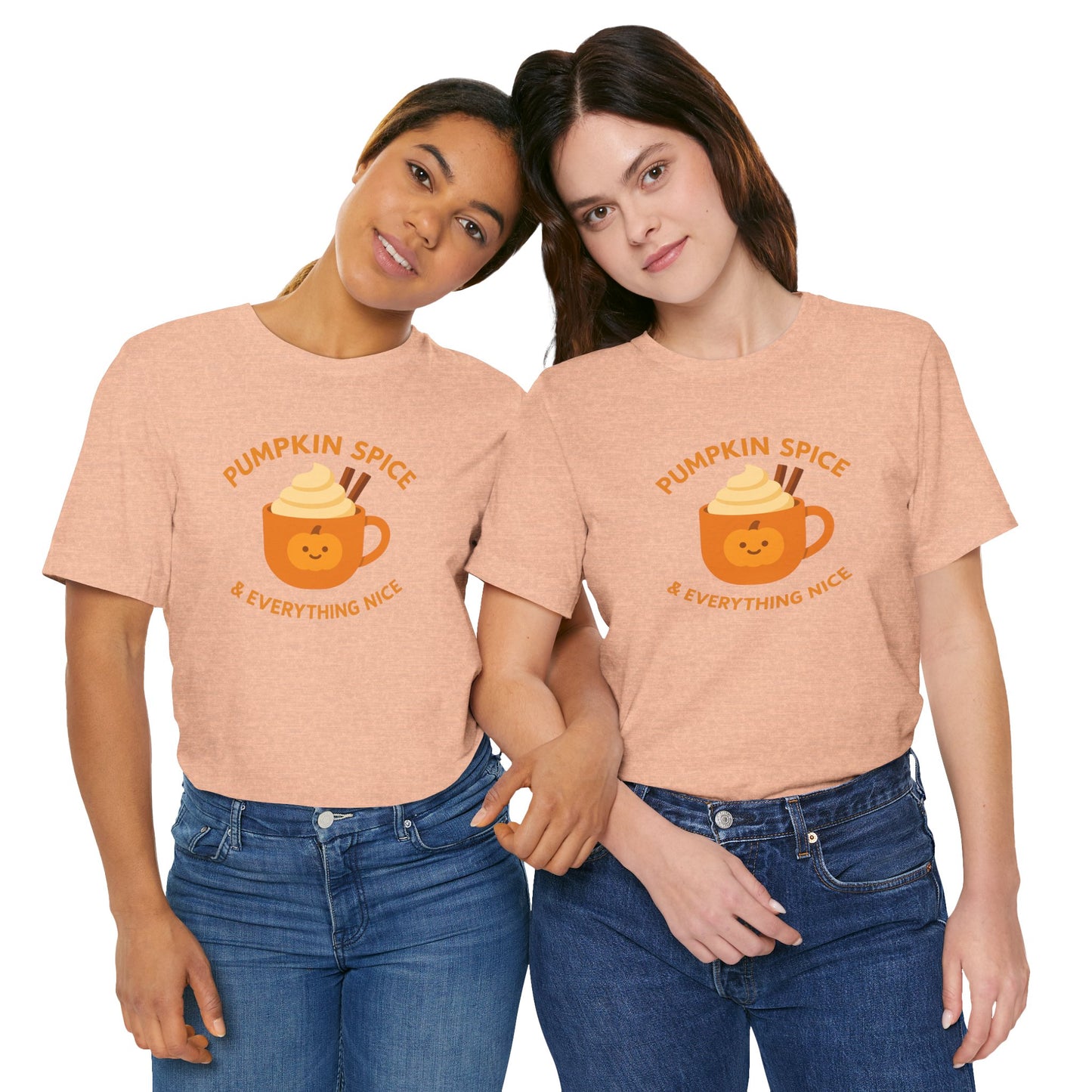 "Pumpkin Spice & Everything Nice" Fall T-Shirt, Autumn Fashion, Cozy Casual Wear, Pumpkin Lovers Gift, Seasonal Apparel