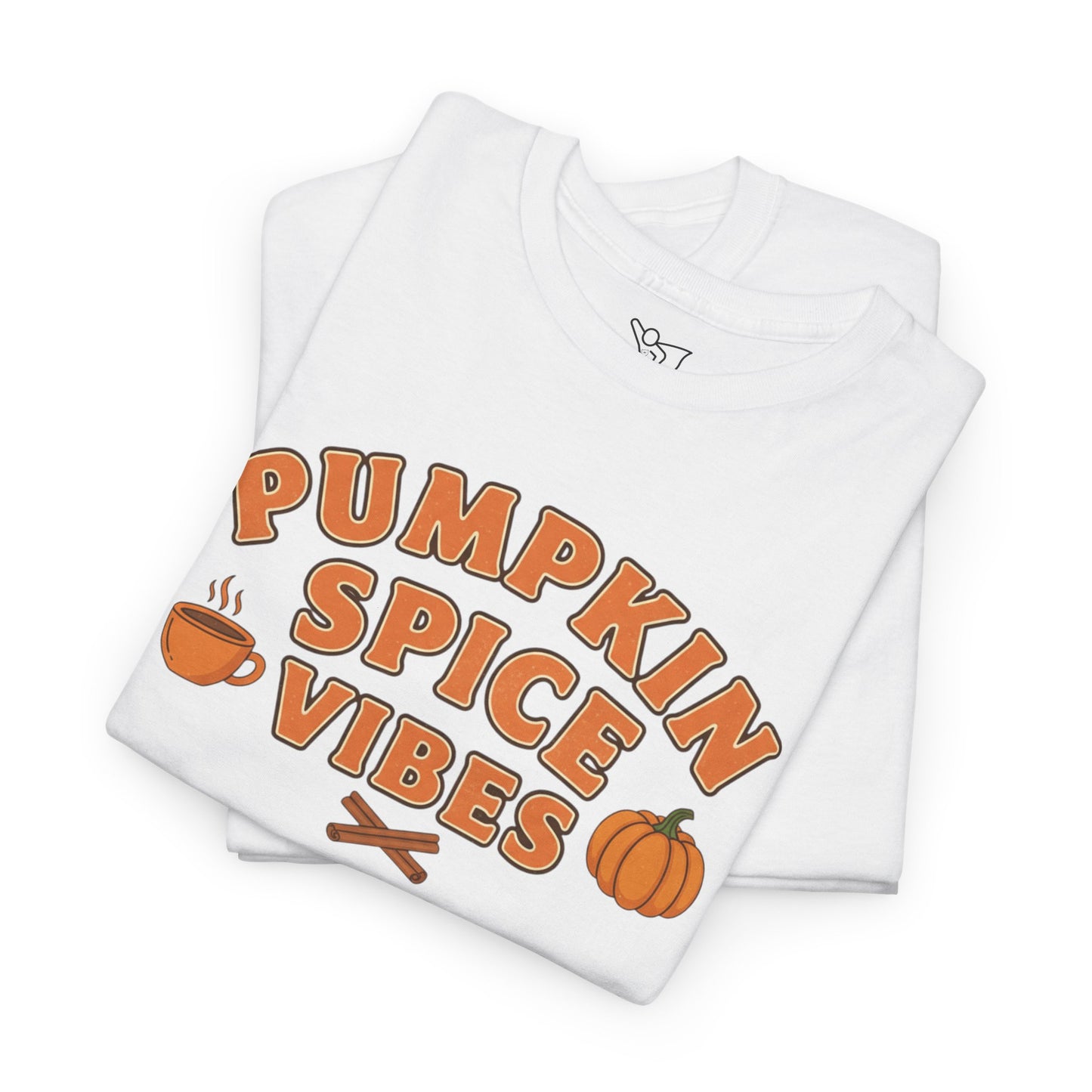 "Pumpkin Spice Vibes" Unisex Autumn T-Shirt for Fall, Cozy Apparel, Pumpkin Lover Gift, Halloween Party Wear