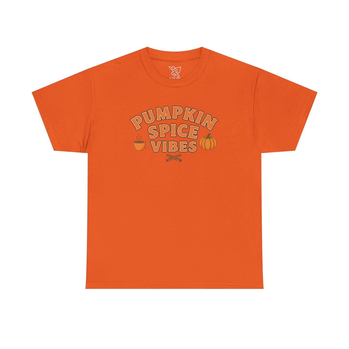 "Pumpkin Spice Vibes" Unisex Autumn T-Shirt for Fall, Cozy Apparel, Pumpkin Lover Gift, Halloween Party Wear