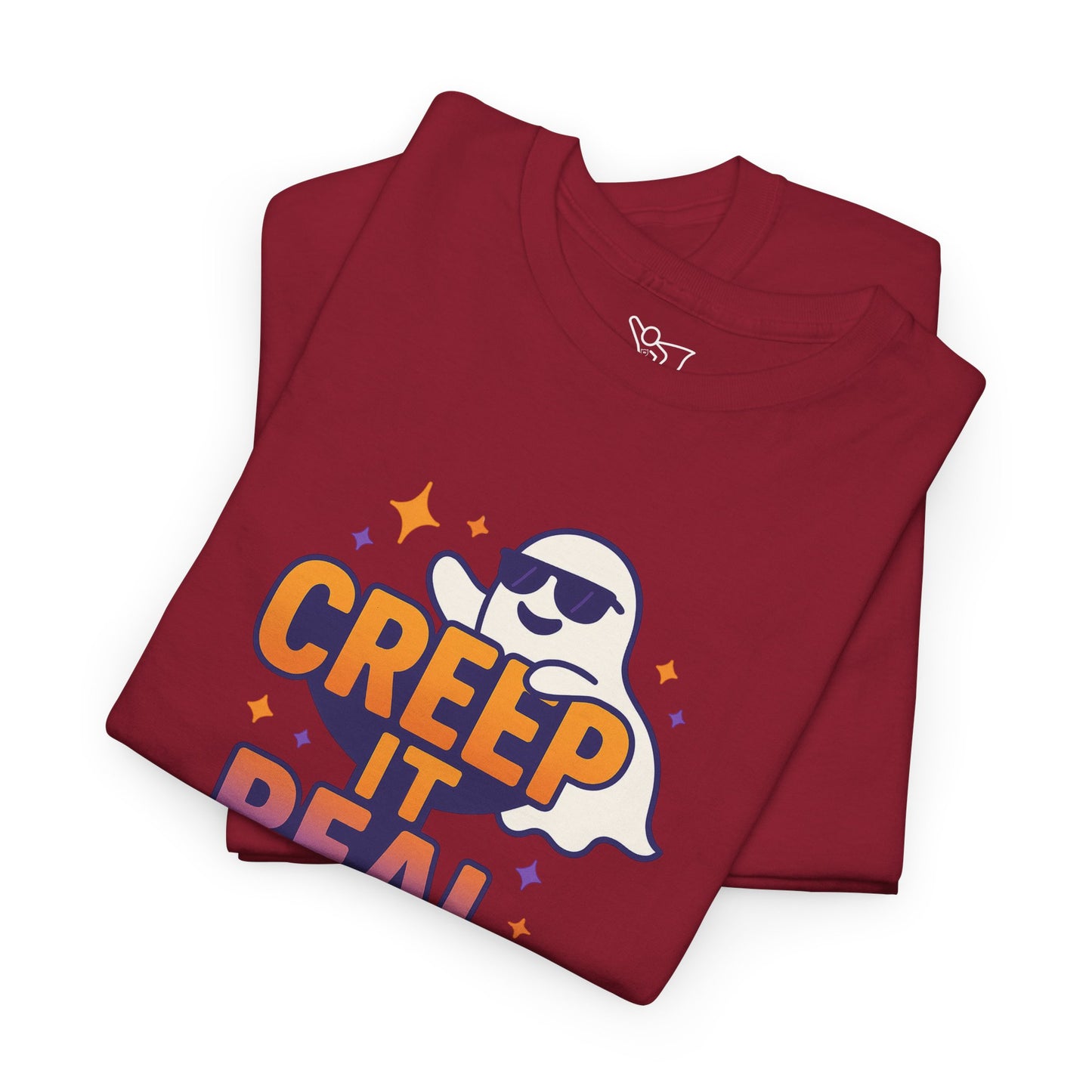 "Creep It Real" Halloween Humor Unisex Graphic Shirt, Ghost Lover Gift, Spooky Season Apparel, Funny Halloween T-Shirt