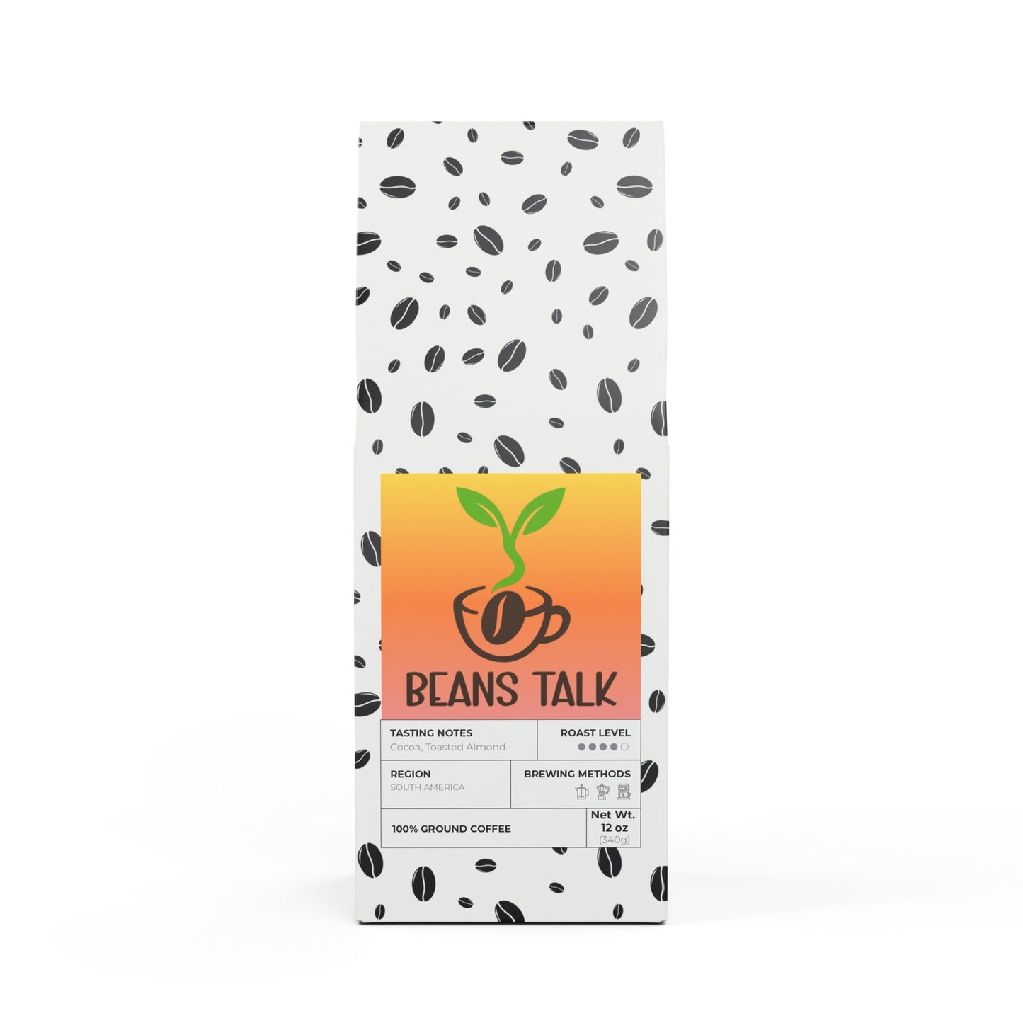 Beans Talk - Cascades Coffee Blend (Medium-Dark Roast) 12oz