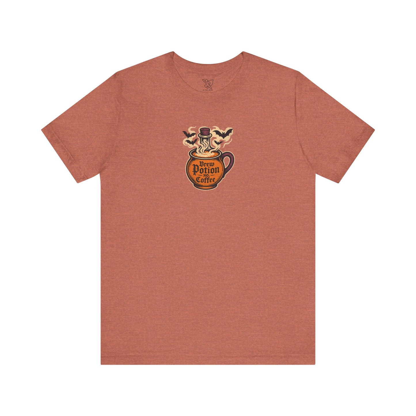 "Coffee Potion" Unisex Tee, Casual Wear, Gift for Coffee Lovers, Magical T-Shirt, Witchy Apparel, Coffee Enthusiast Presents