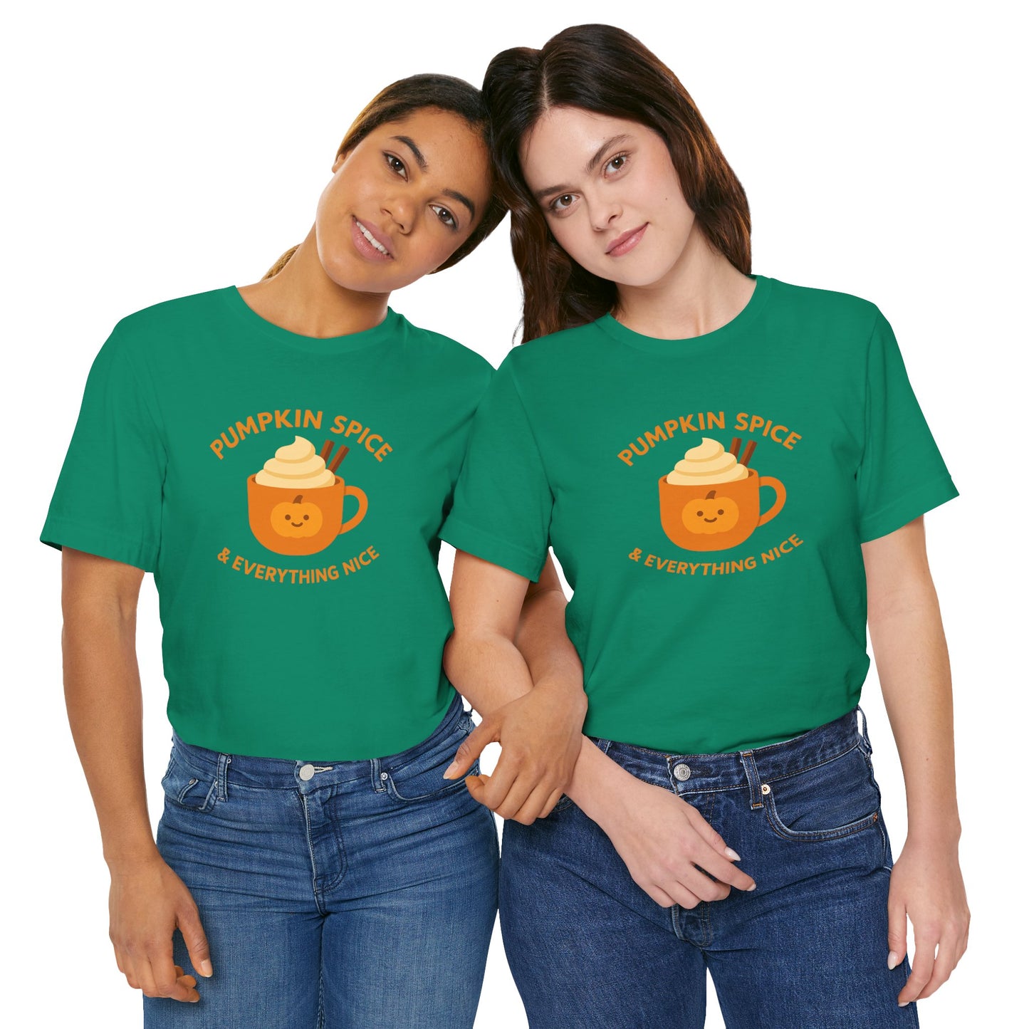 "Pumpkin Spice & Everything Nice" Fall T-Shirt, Autumn Fashion, Cozy Casual Wear, Pumpkin Lovers Gift, Seasonal Apparel