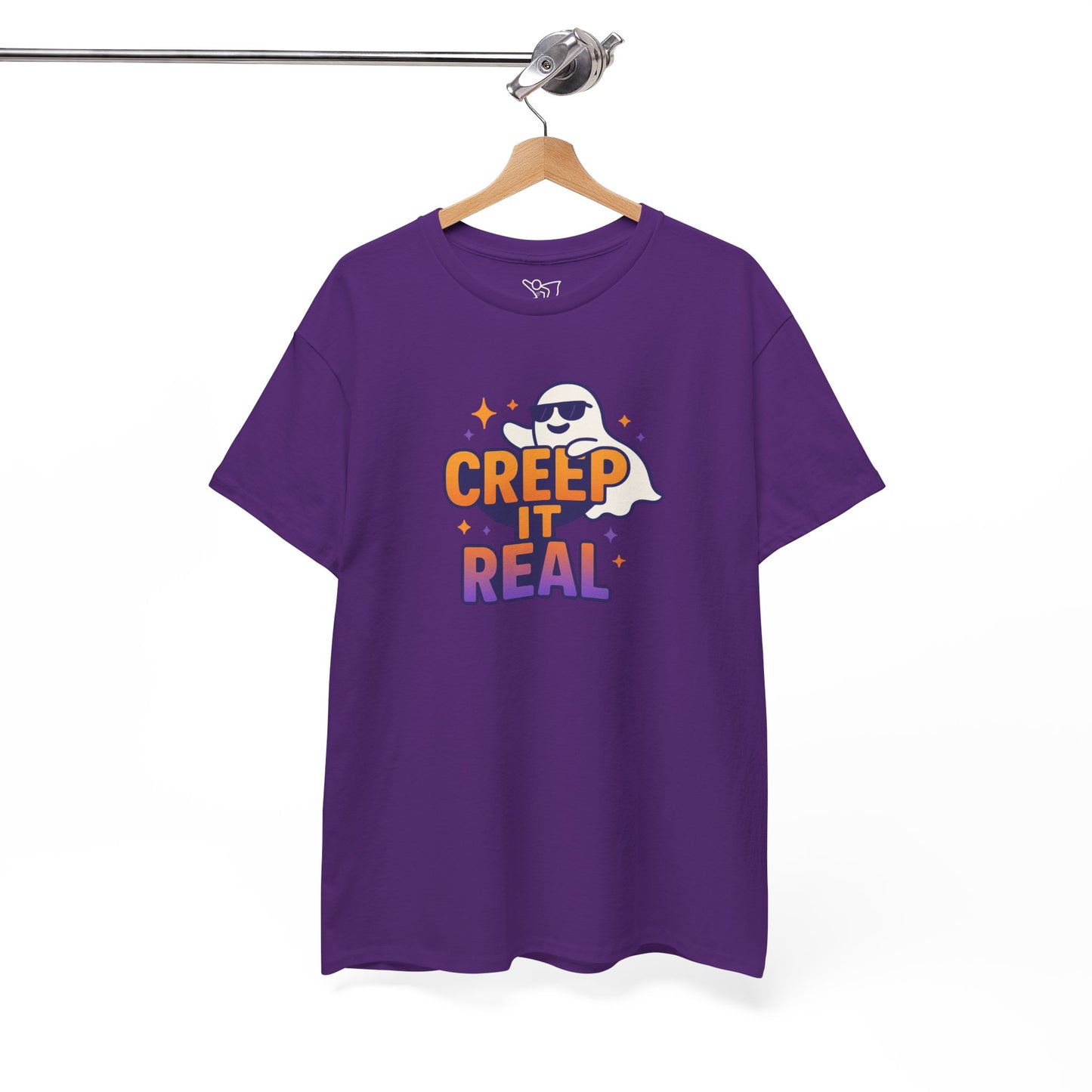 "Creep It Real" Halloween Humor Unisex Graphic Shirt, Ghost Lover Gift, Spooky Season Apparel, Funny Halloween T-Shirt
