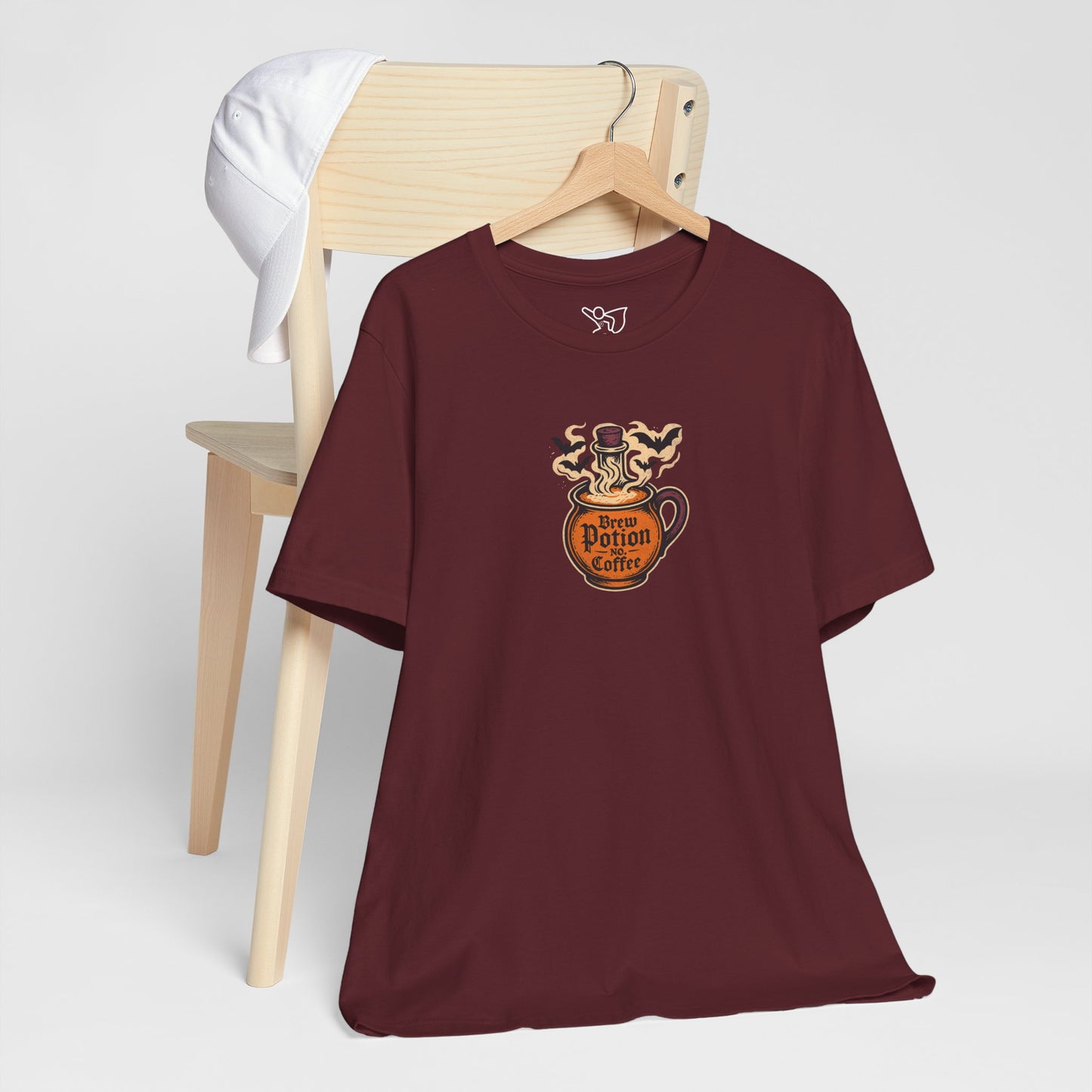 "Coffee Potion" Unisex Tee, Casual Wear, Gift for Coffee Lovers, Magical T-Shirt, Witchy Apparel, Coffee Enthusiast Presents