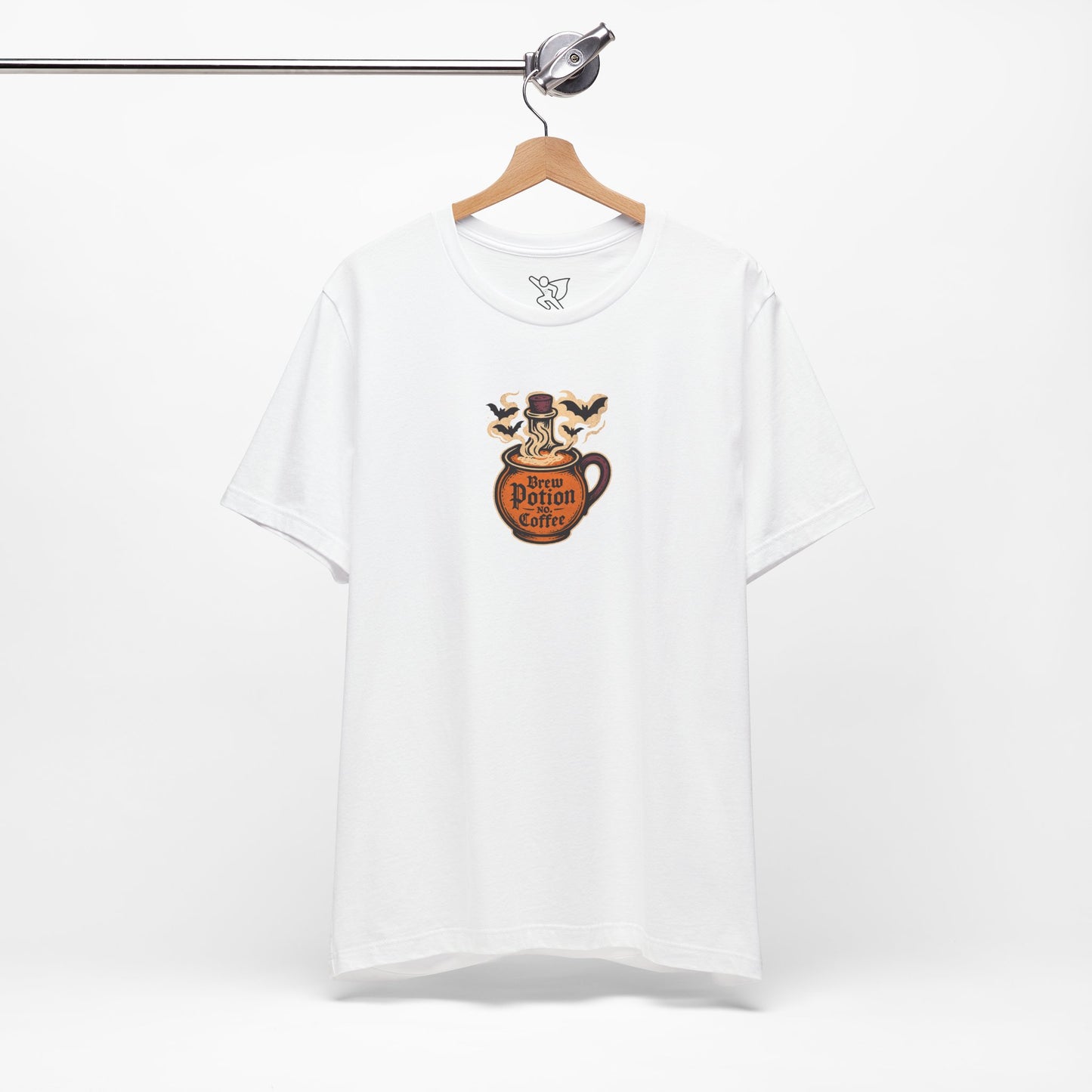 "Coffee Potion" Unisex Tee, Casual Wear, Gift for Coffee Lovers, Magical T-Shirt, Witchy Apparel, Coffee Enthusiast Presents