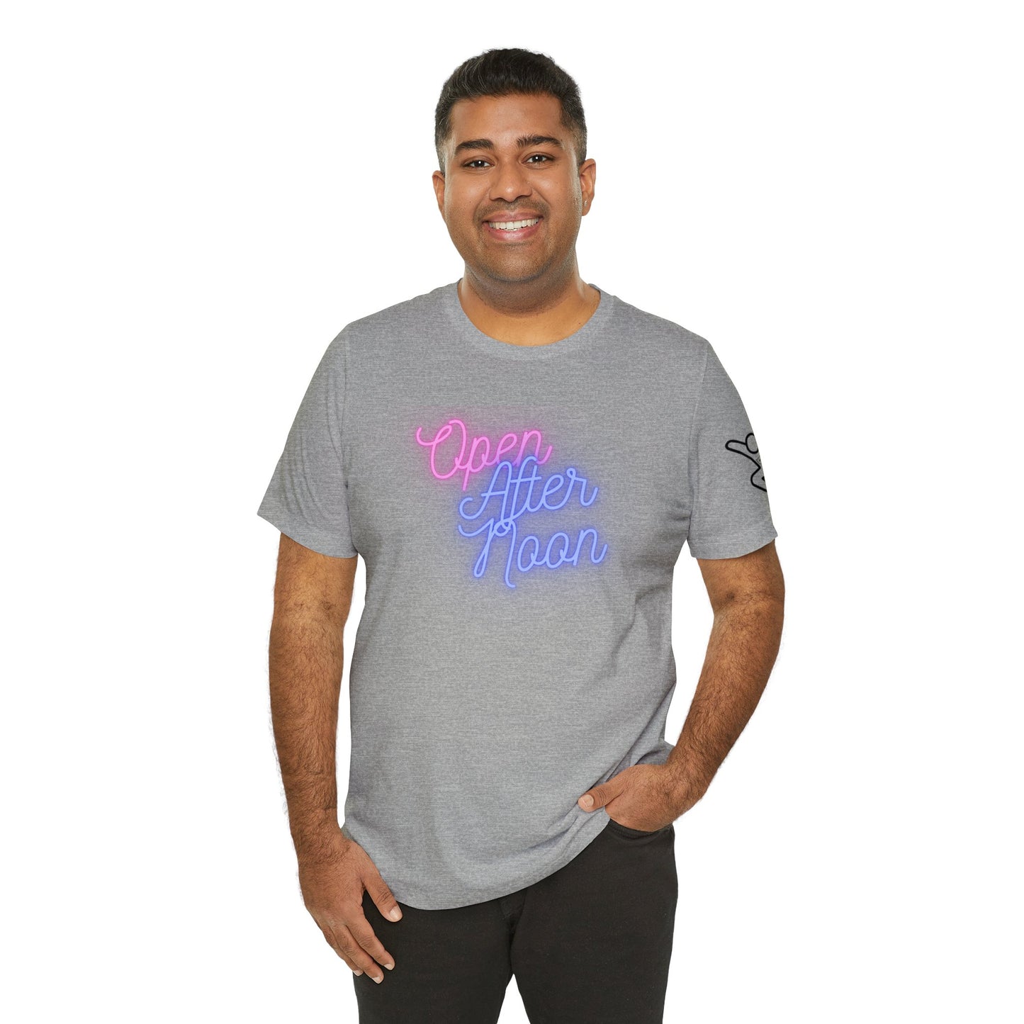 Midday Glow Neon Graphic Unisex Jersey Short Sleeve Tee - AI Tee Hero