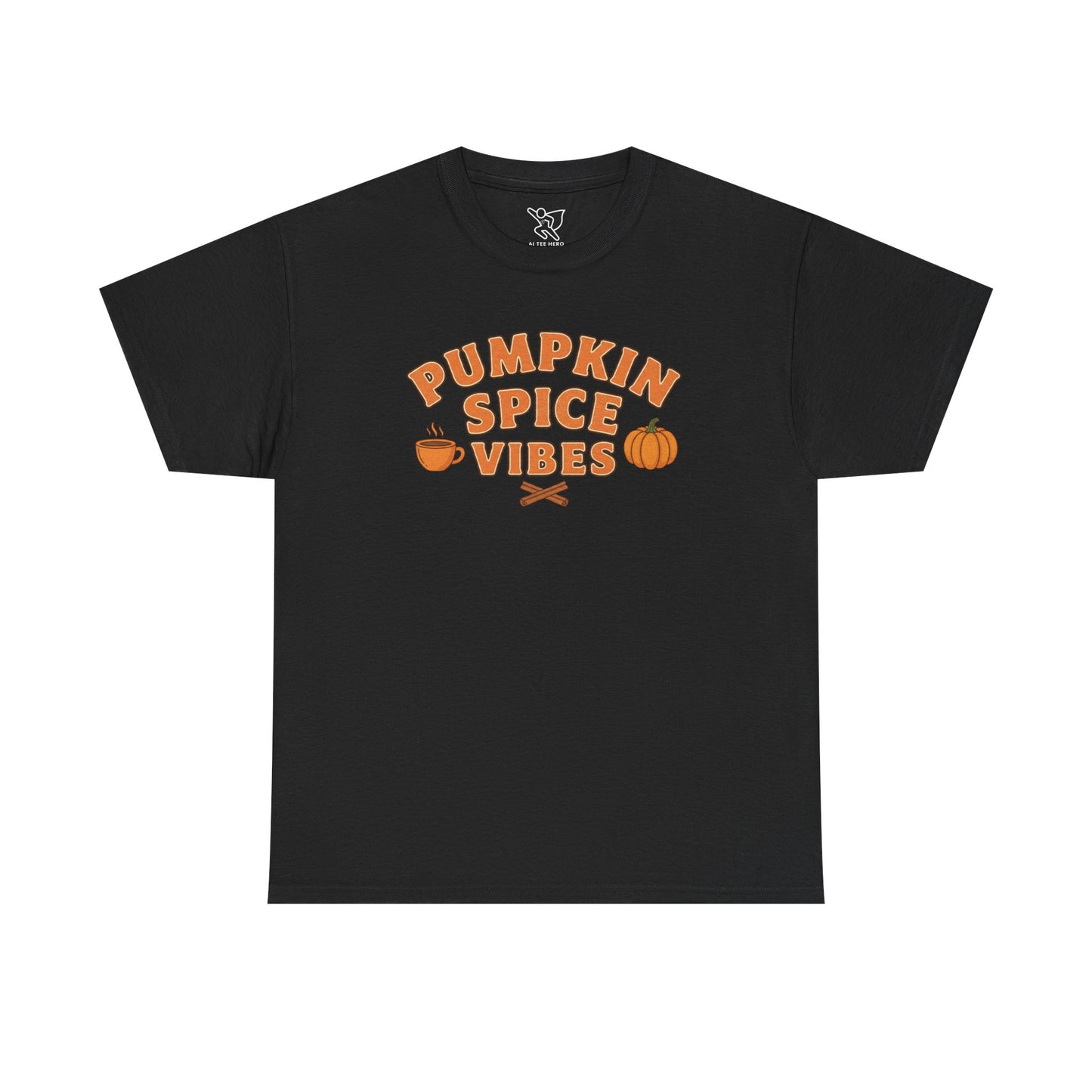 "Pumpkin Spice Vibes" Unisex Autumn T-Shirt for Fall, Cozy Apparel, Pumpkin Lover Gift, Halloween Party Wear