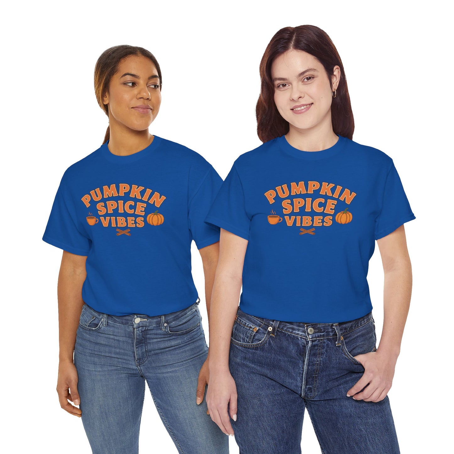 "Pumpkin Spice Vibes" Unisex Autumn T-Shirt for Fall, Cozy Apparel, Pumpkin Lover Gift, Halloween Party Wear