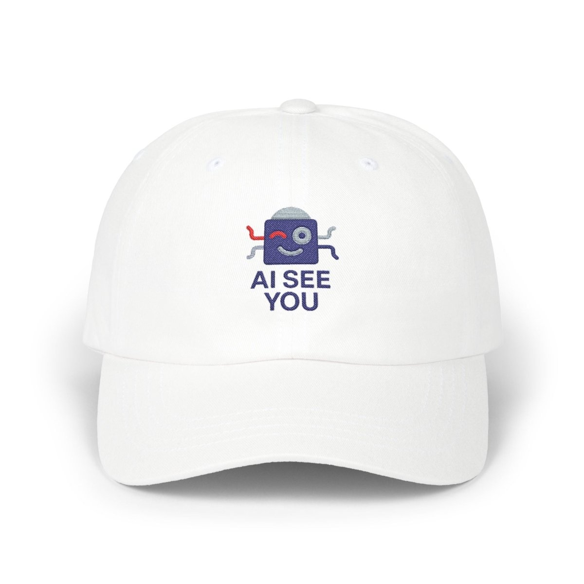 "AI See You" Trendy Dad Cap Tech - Savvy Fashion Casual Wear Accessories Everyday Fashion - AI Tee Hero