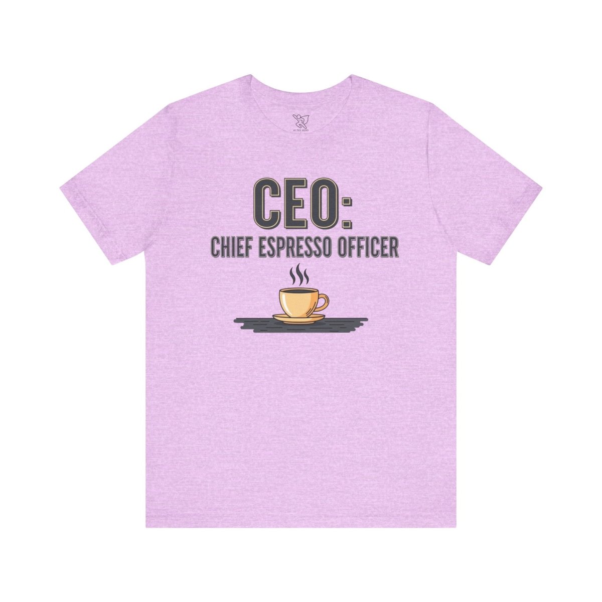 "CEO: Chief Espresso Officer" CW - 2 Unisex Jersey T-Shirt for Baristas, Funny Coffee Shirt for Gifts, Perfect for Birthdays, Coffee Shop Outfits - AI Tee Hero