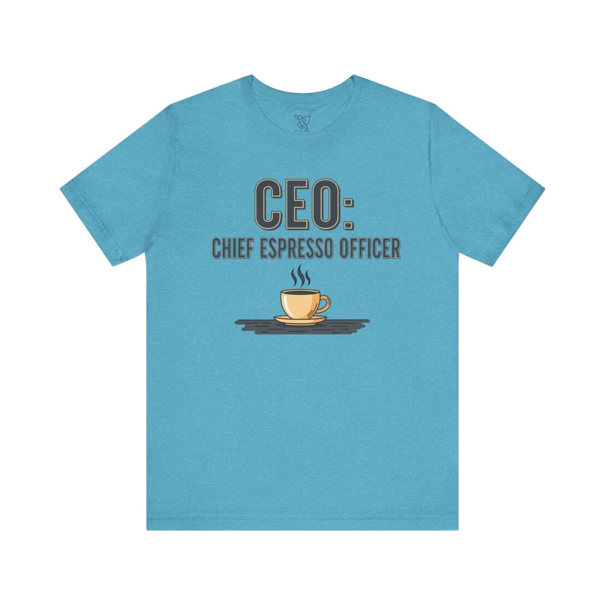 "CEO: Chief Espresso Officer" CW - 2 Unisex Jersey T-Shirt for Baristas, Funny Coffee Shirt for Gifts, Perfect for Birthdays, Coffee Shop Outfits - AI Tee Hero