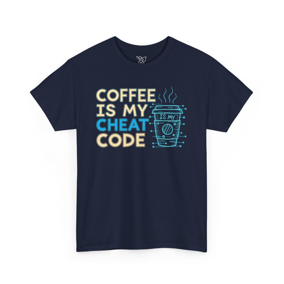 "Coffee is My Cheat Code" CW - 1 Coffee Lover's Unisex Heavy Cotton Tee, Perfect for Casual Wear, Gifts for Friends, Coffee Obsessed, Everyday Comfort - AI Tee Hero