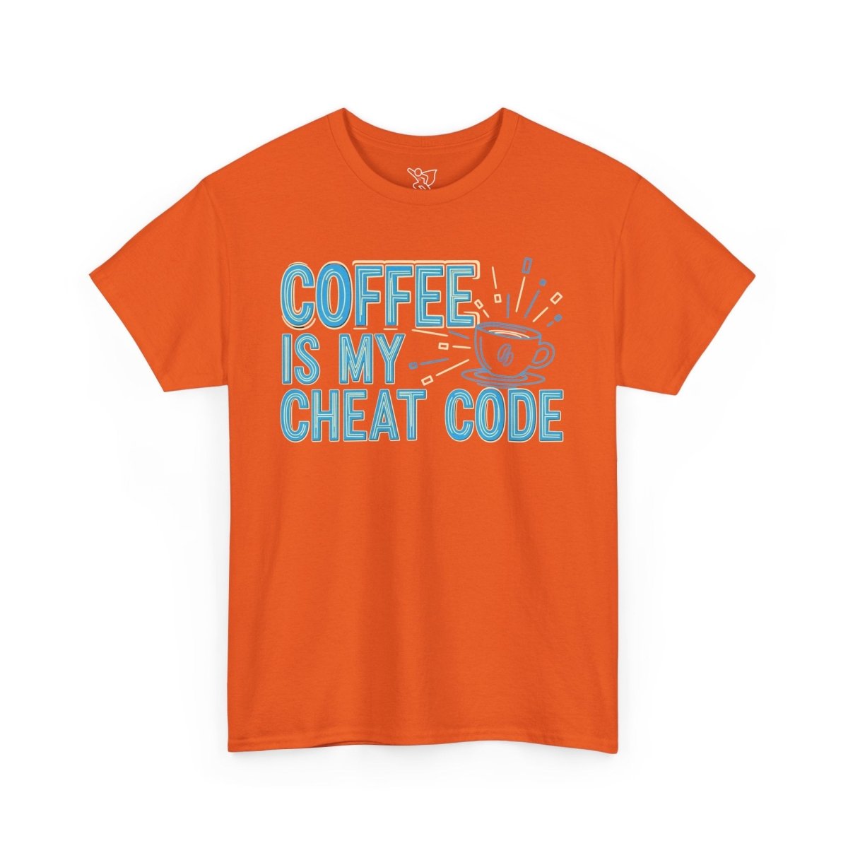 "Coffee is My Cheat Code" CW - 2 Coffee Lover's Unisex Heavy Cotton Tee, Perfect for Casual Wear, Gifts for Friends, Coffee Obsessed, Everyday Comfort - AI Tee Hero