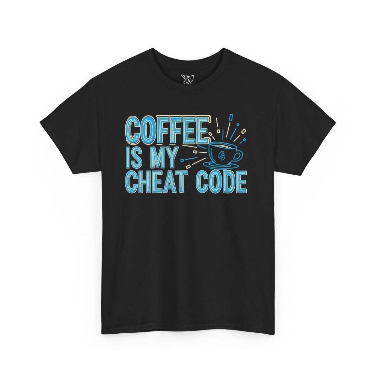 "Coffee is My Cheat Code" CW - 2 Coffee Lover's Unisex Heavy Cotton Tee, Perfect for Casual Wear, Gifts for Friends, Coffee Obsessed, Everyday Comfort - AI Tee Hero