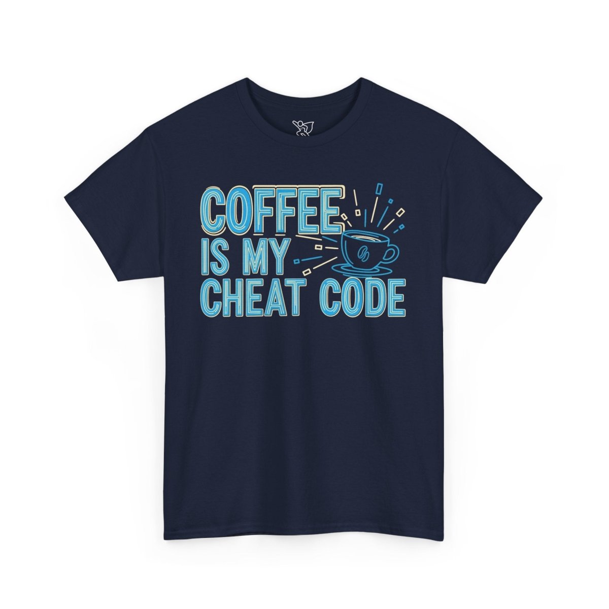 "Coffee is My Cheat Code" CW - 2 Coffee Lover's Unisex Heavy Cotton Tee, Perfect for Casual Wear, Gifts for Friends, Coffee Obsessed, Everyday Comfort - AI Tee Hero
