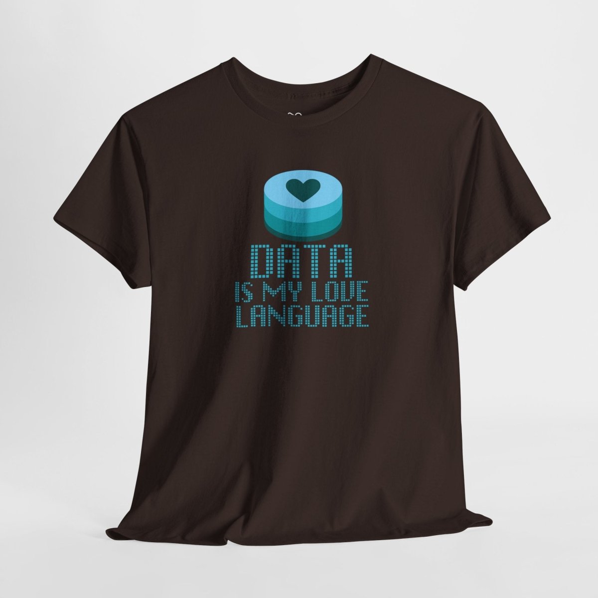 "Data is My Love Language" CW - 4 Casual Unisex Cotton T-Shirt, Tech Enthusiast Gift, Cute Data Lover Apparel, Geeky Gift for Him Her - AI Tee Hero