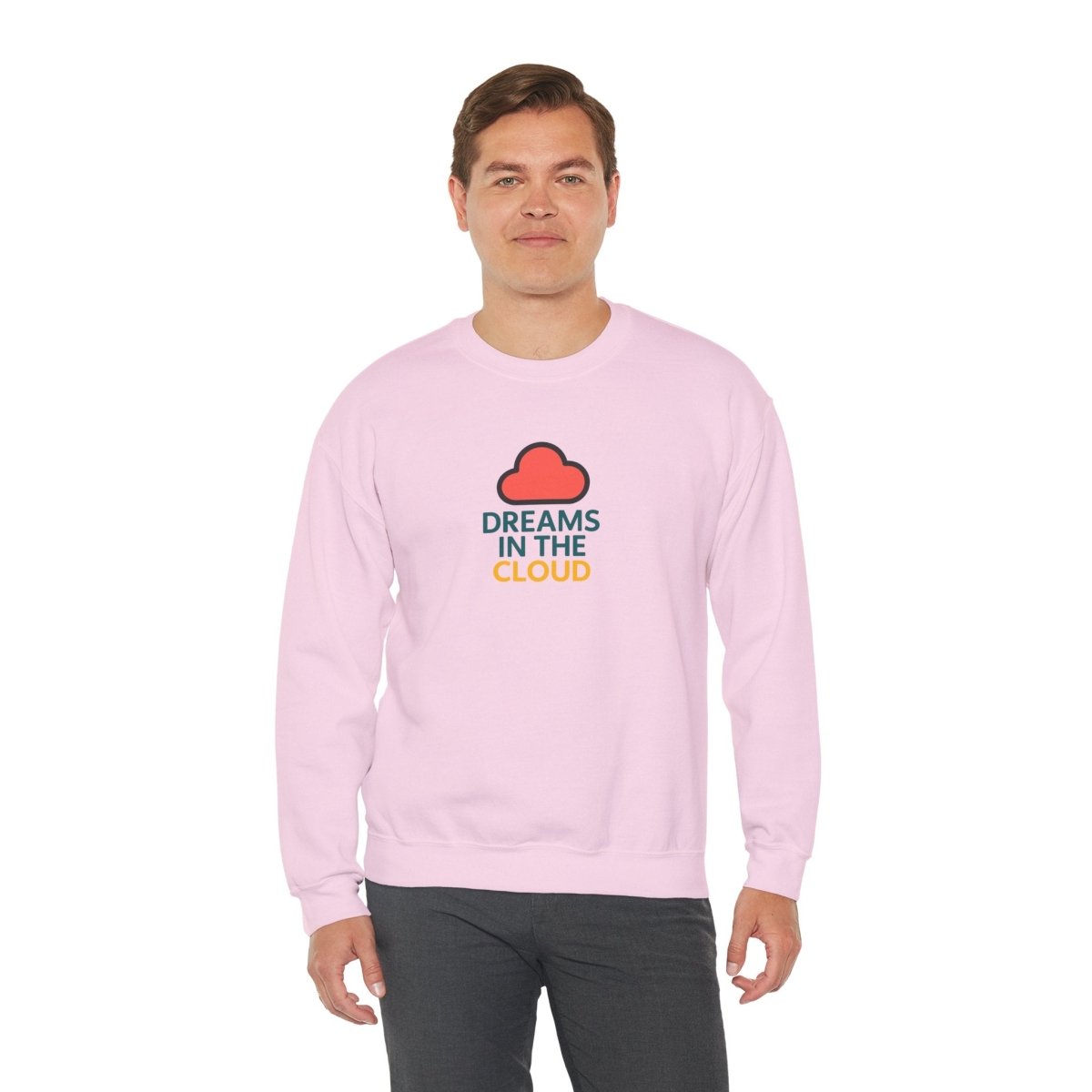 "Dreams in the Cloud" Sweatshirt, Cozy Unisex Crewneck, Comfortable Gift for Dreamers, Everyday Wear, Casual Style - AI Tee Hero