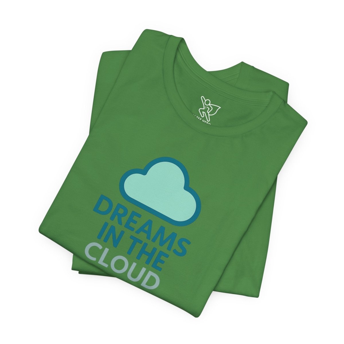 "Dreams in the Cloud" Unisex Tee, Cozy Cloud T-Shirt, Motivational Short Sleeve Shirt, Birthday Gift, Dreamy Casual Wear - AI Tee Hero