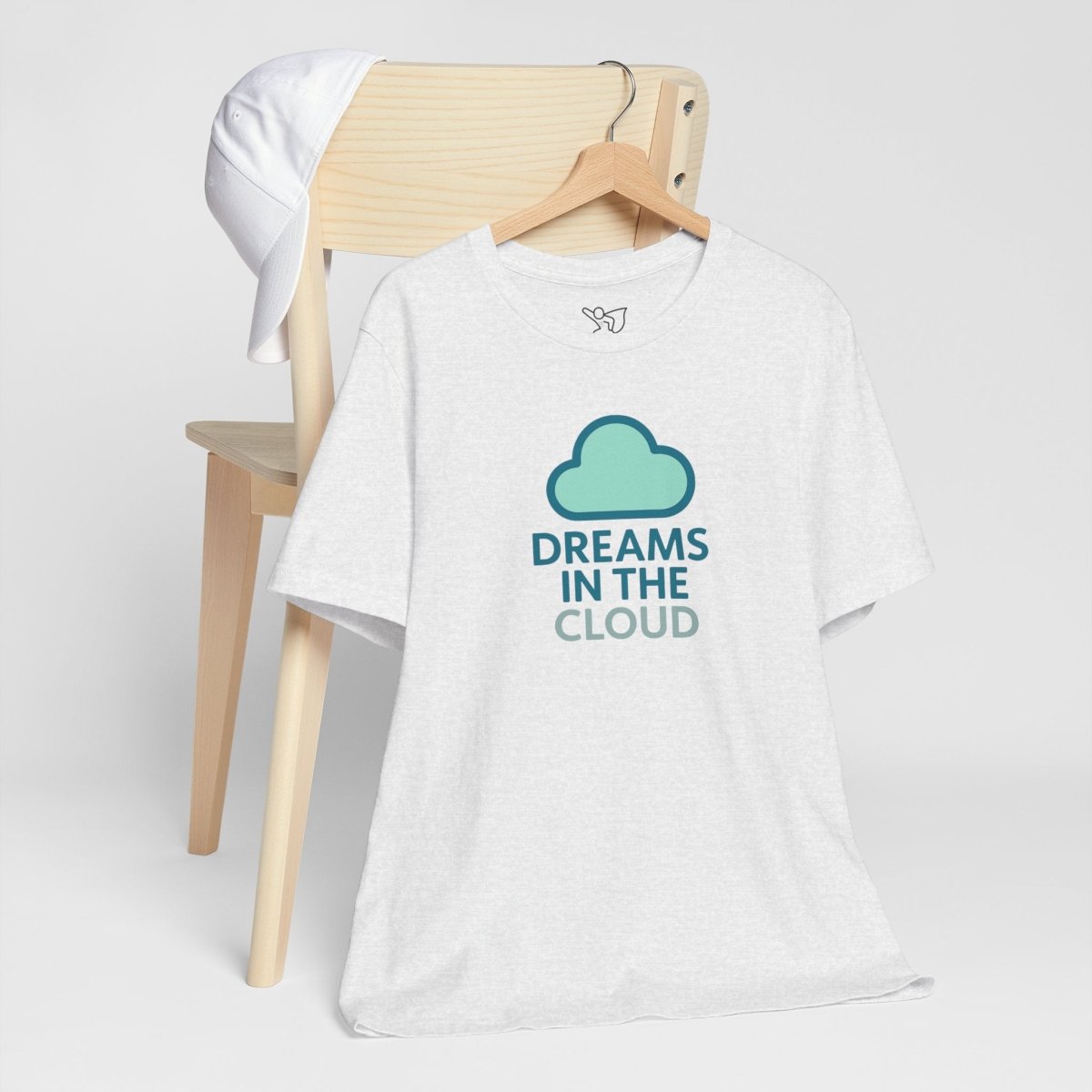 "Dreams in the Cloud" Unisex Tee, Cozy Cloud T-Shirt, Motivational Short Sleeve Shirt, Birthday Gift, Dreamy Casual Wear - AI Tee Hero
