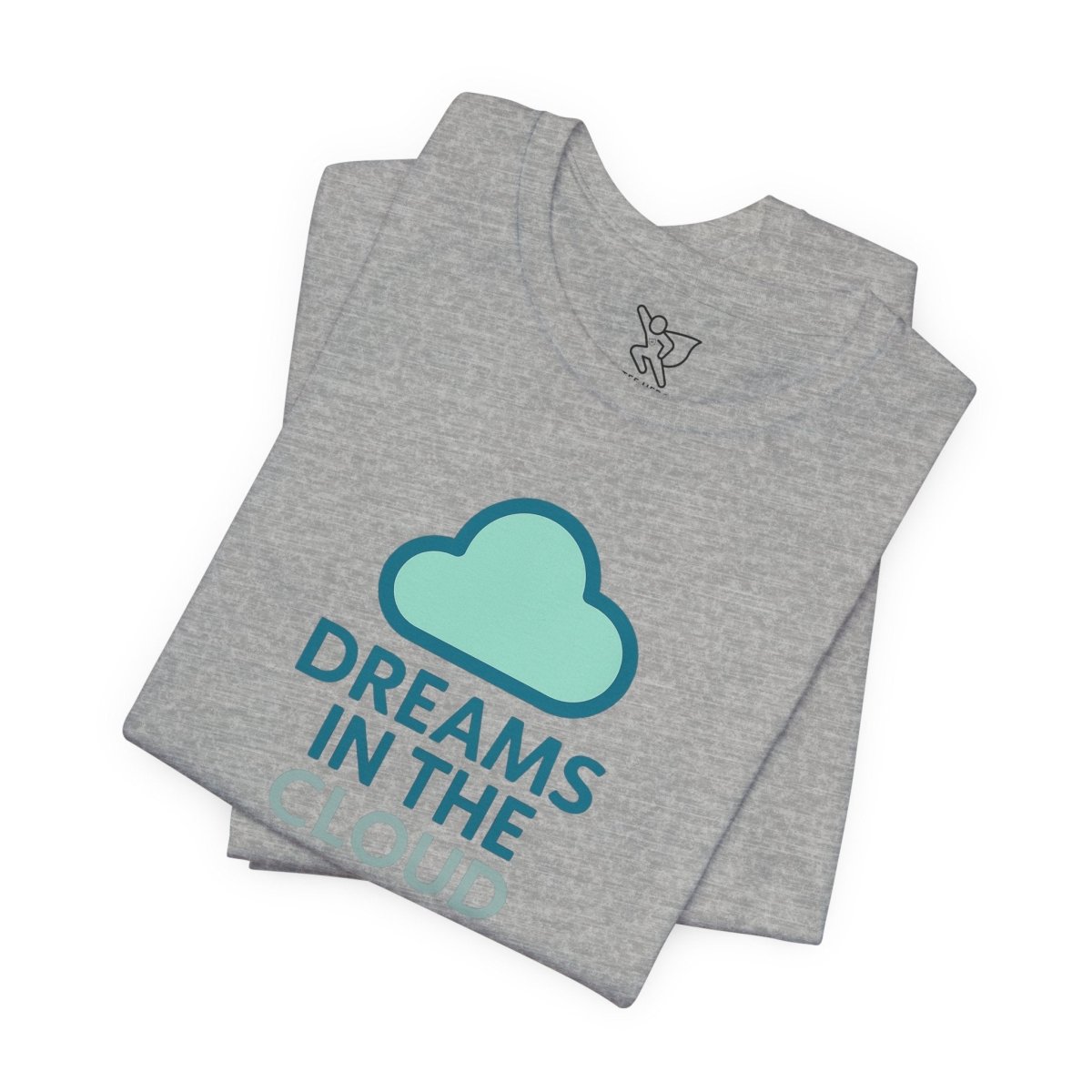 "Dreams in the Cloud" Unisex Tee, Cozy Cloud T-Shirt, Motivational Short Sleeve Shirt, Birthday Gift, Dreamy Casual Wear - AI Tee Hero