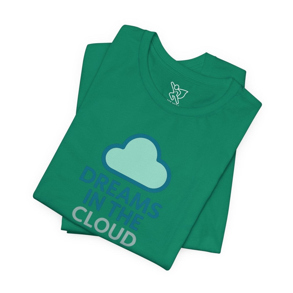 "Dreams in the Cloud" Unisex Tee, Cozy Cloud T-Shirt, Motivational Short Sleeve Shirt, Birthday Gift, Dreamy Casual Wear - AI Tee Hero