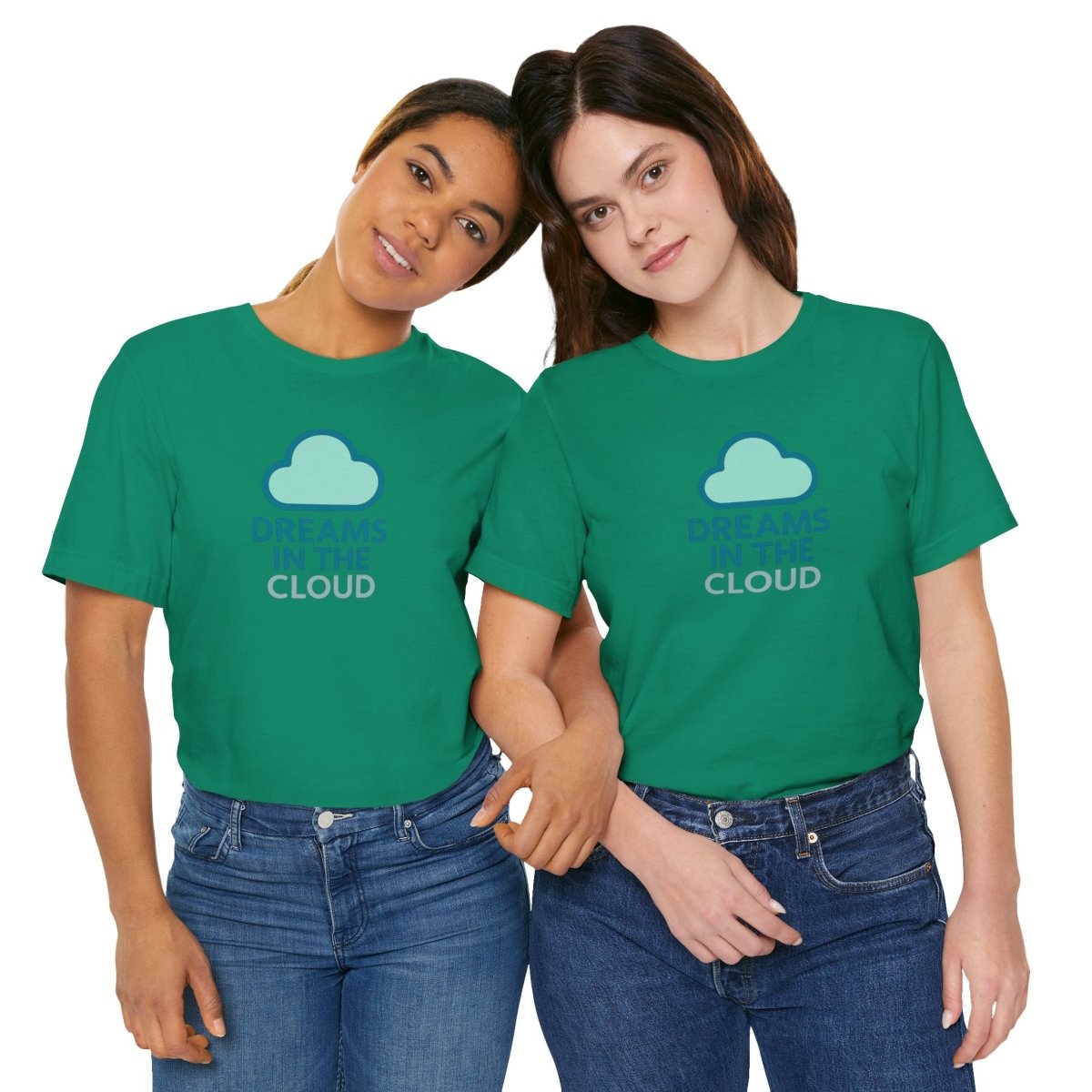 "Dreams in the Cloud" Unisex Tee, Cozy Cloud T-Shirt, Motivational Short Sleeve Shirt, Birthday Gift, Dreamy Casual Wear - AI Tee Hero