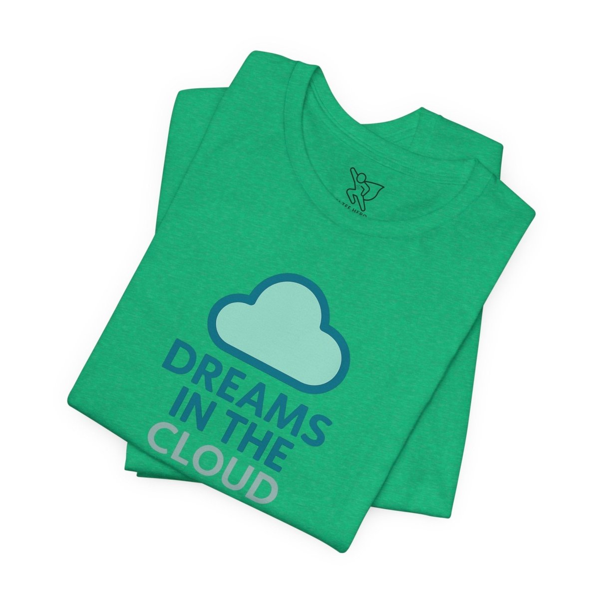 "Dreams in the Cloud" Unisex Tee, Cozy Cloud T-Shirt, Motivational Short Sleeve Shirt, Birthday Gift, Dreamy Casual Wear - AI Tee Hero