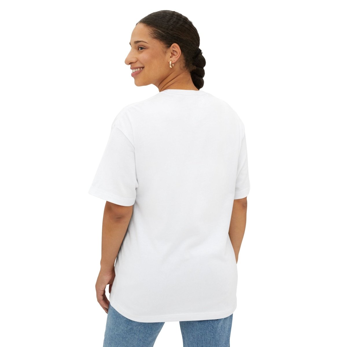 "EAT.SLEEP.TRAIN.REPEAT." Active Lifestyle Oversized Tee, Gym Shirt, Fitness Motivational Tee, Workout Top, Casual Wear, Gift for Athletes, Unisex Boxy Tee MINDSet - AI Tee Hero
