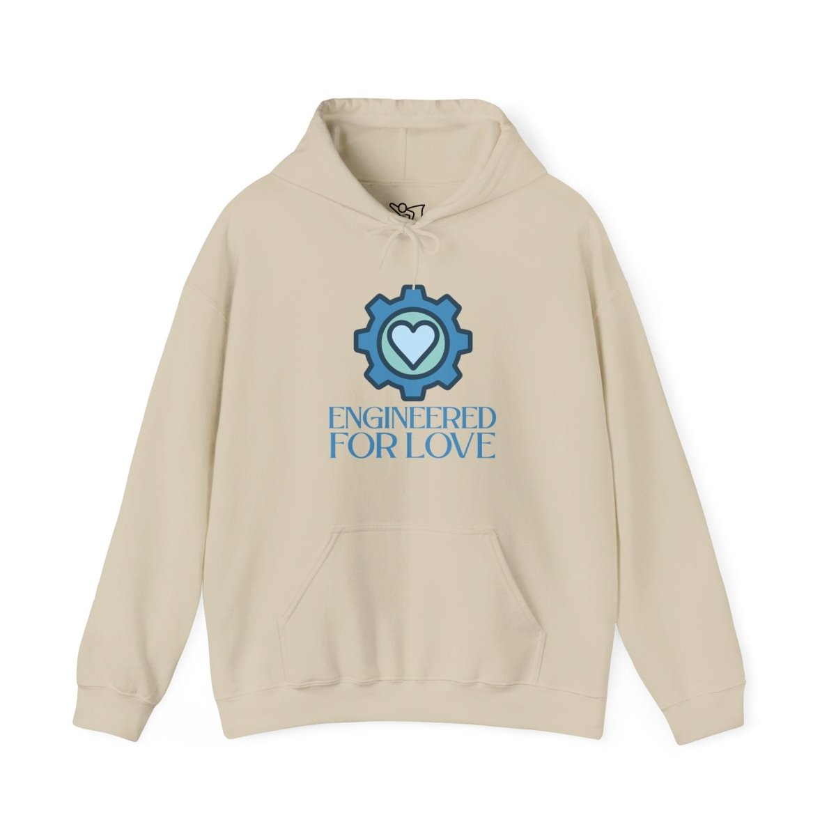 "Engineered for Love" Hoodie Cozy Unisex Sweatshirt, Perfect Gift for Engineers, Valentine's Day, Casual Wear, Birthday Present CW - 2 Blue - AI Tee Hero