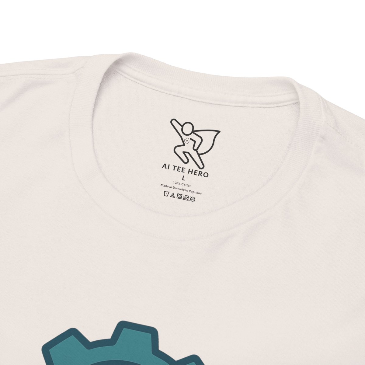 "Engineered for Love" Unisex Heavy Cotton Tee, Gift for Him/Her, Valentine's Day Shirt, Casual Wear CW - 1 Teal - AI Tee Hero