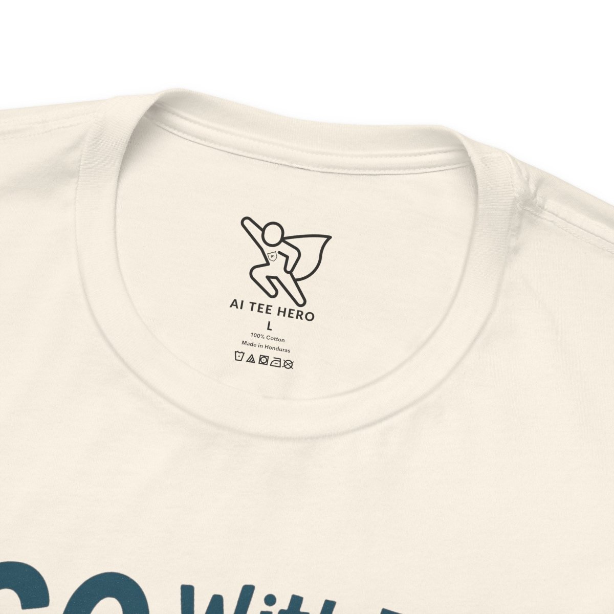 "Go With the Flow" Surf Vibes Unisex Tee, Fun Summer Shirt, Gift for Beach Lovers, Casual Wear, Surfing Apparel, Adventure T-Shirt - MINDSet Collection - AI Tee Hero