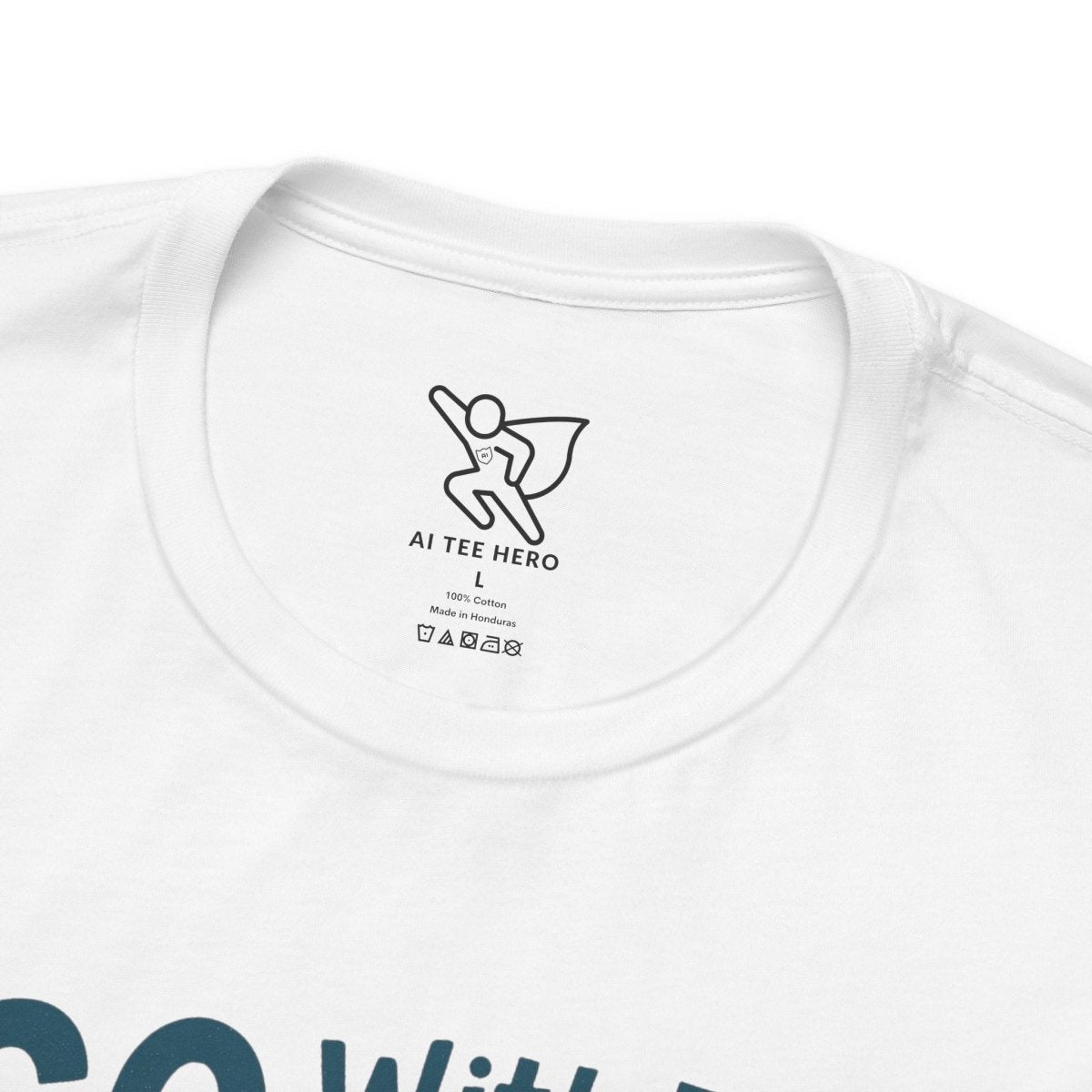"Go With the Flow" Surf Vibes Unisex Tee, Fun Summer Shirt, Gift for Beach Lovers, Casual Wear, Surfing Apparel, Adventure T-Shirt - MINDSet Collection - AI Tee Hero