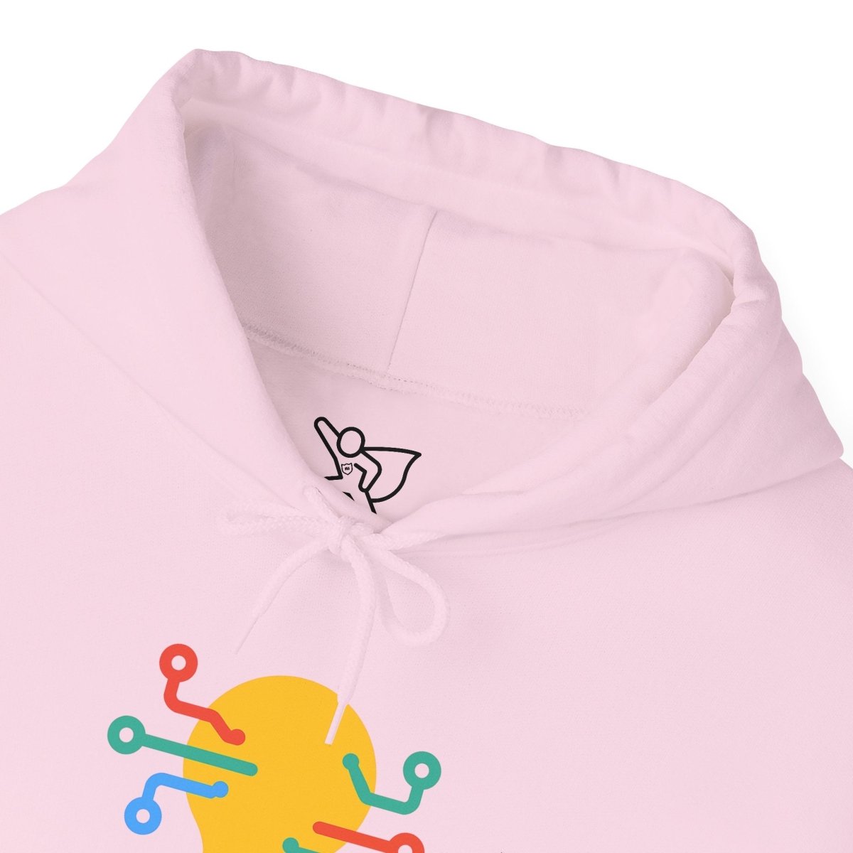 "Idea.exe Running" Unisex Heavy Blend™ Hooded Sweatshirt - Witty Tech Apparel, Vibrant Color Digital - Era Inspired Design - AI Tee Hero